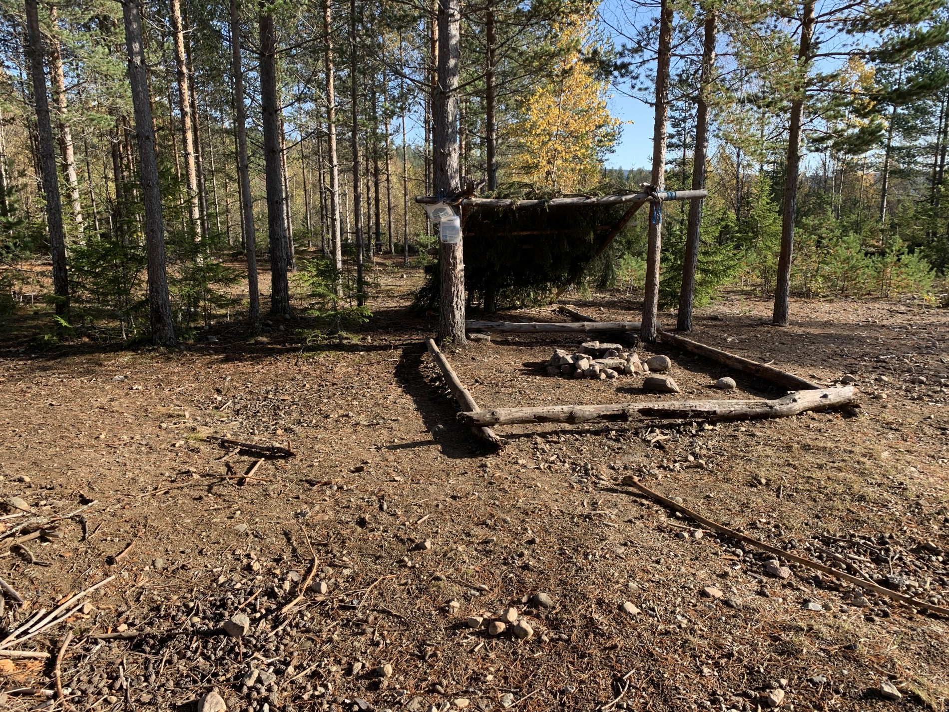 Gapahuk som barnehagen bruker