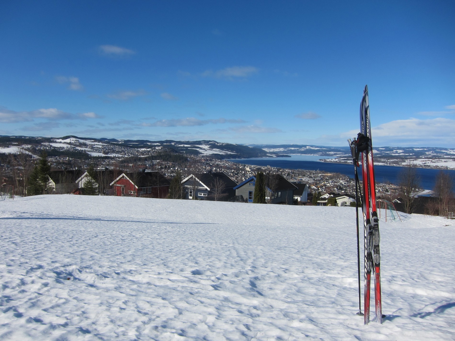 Gjøvik-utsikt fra løypa
