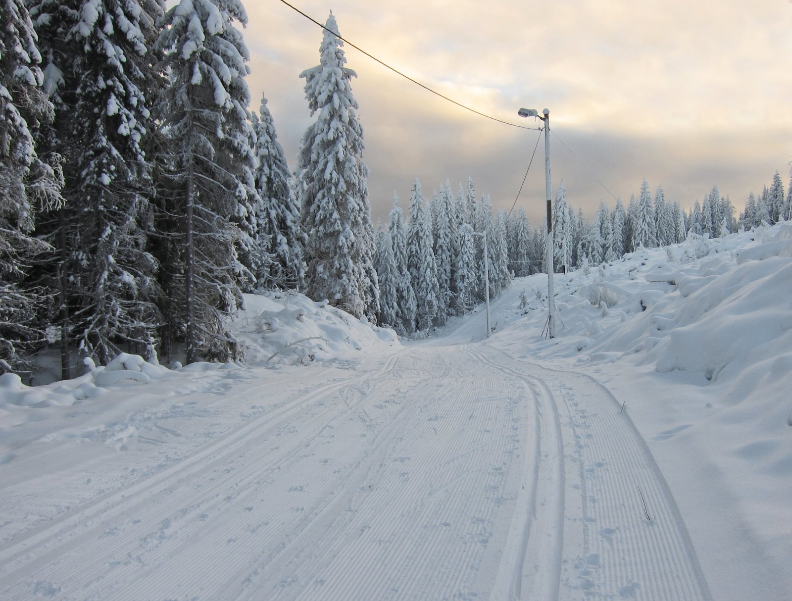 God plass i lysløypa