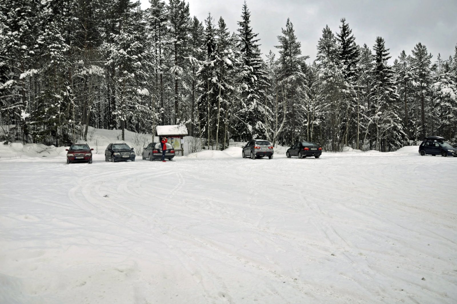 God plass på parkeringsplassen