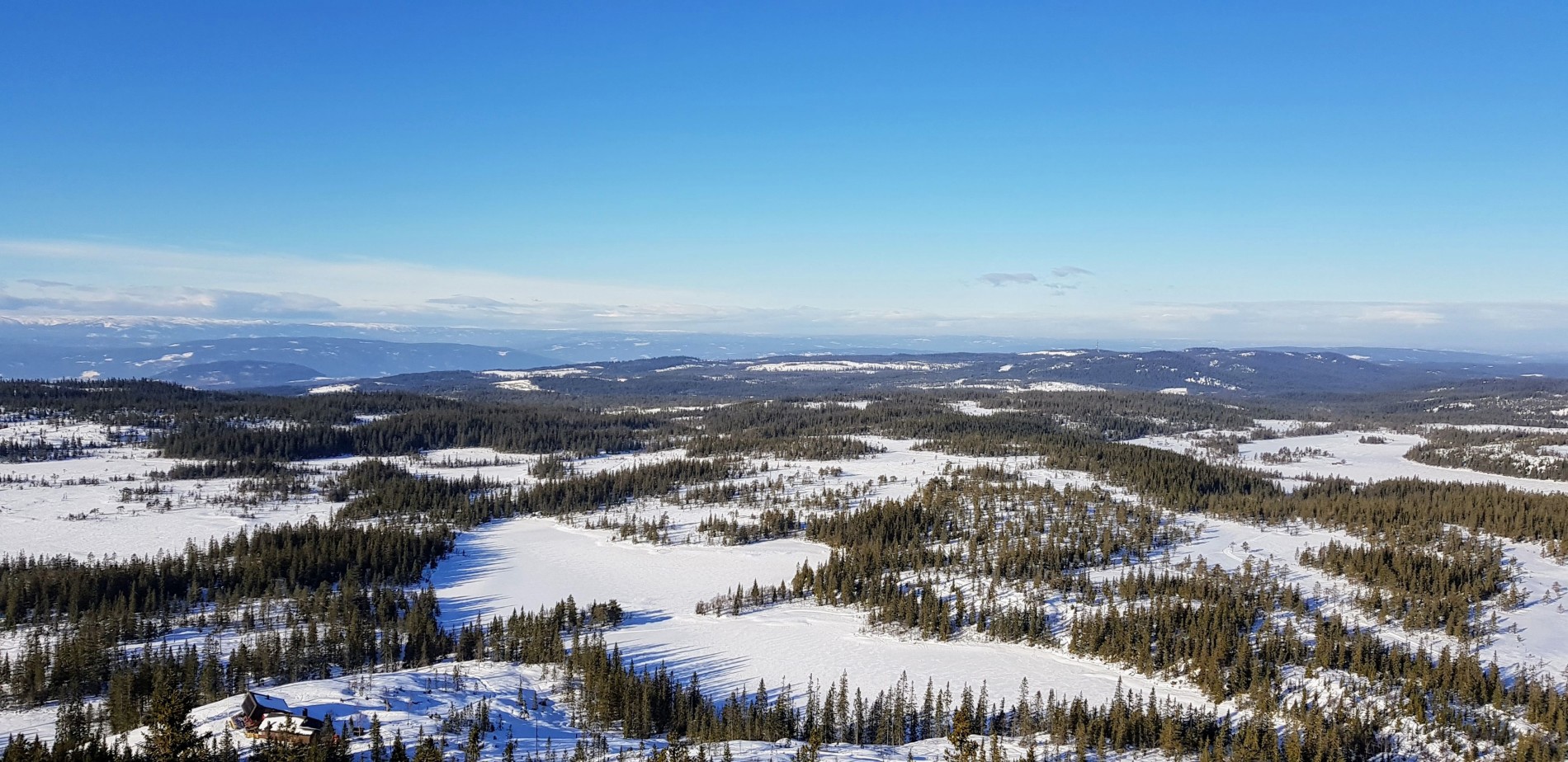 Hadelands flotteste utsikt fra 812 moh.