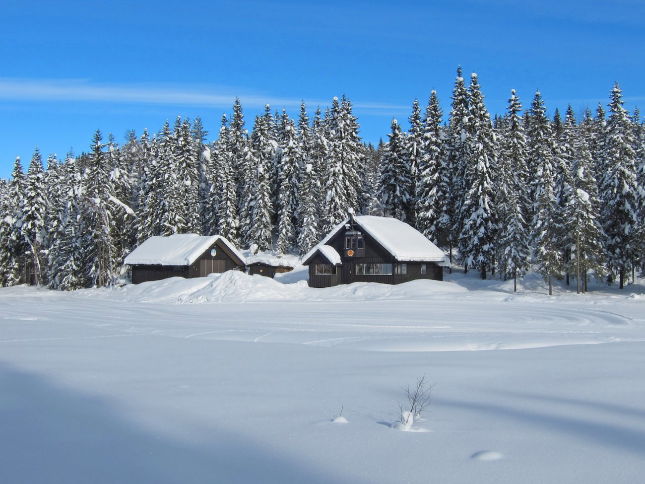 Holeværingen skistadion i vinterferiemodus