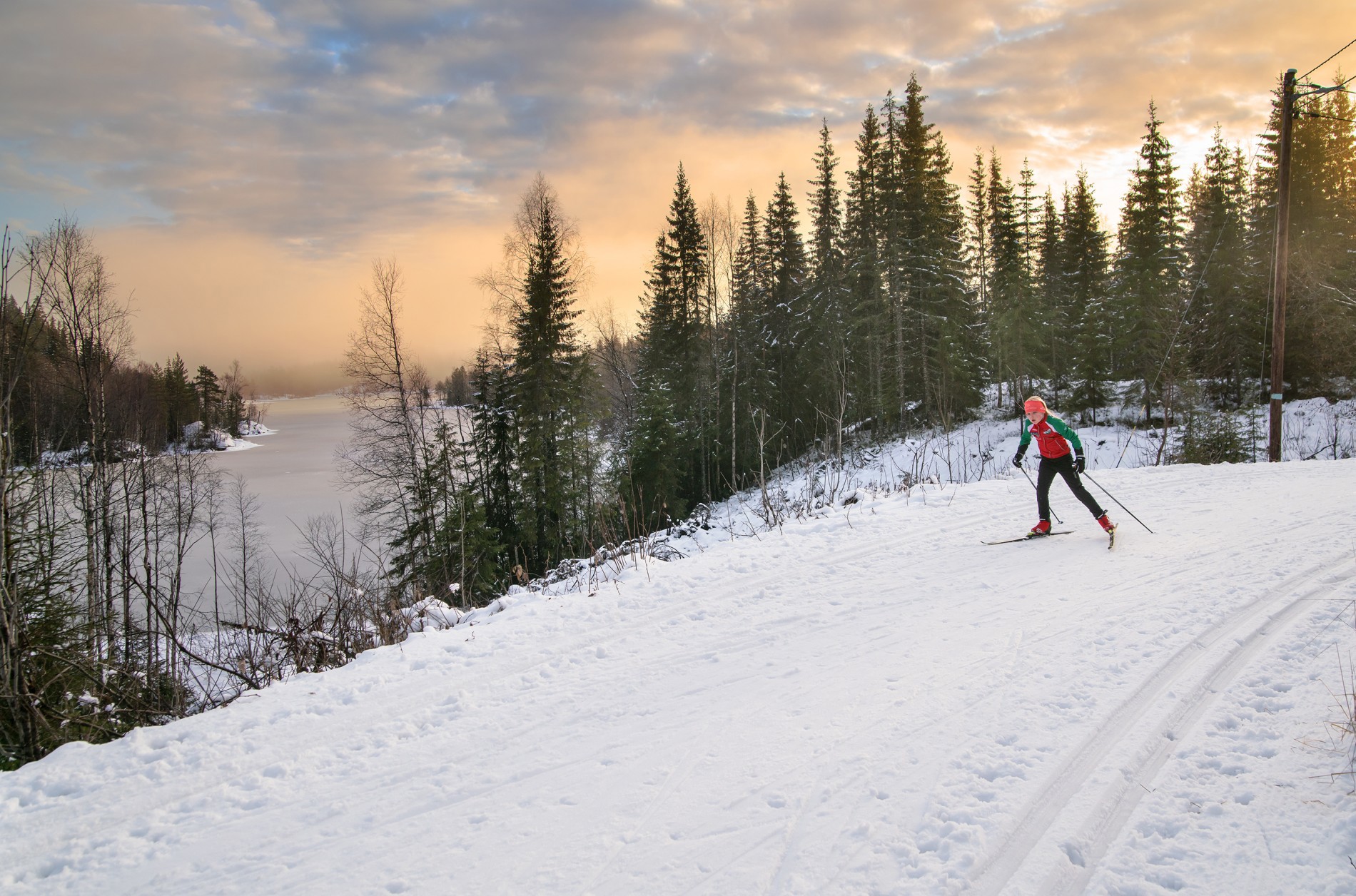 Holmevann synlig fra Djupdalsveien