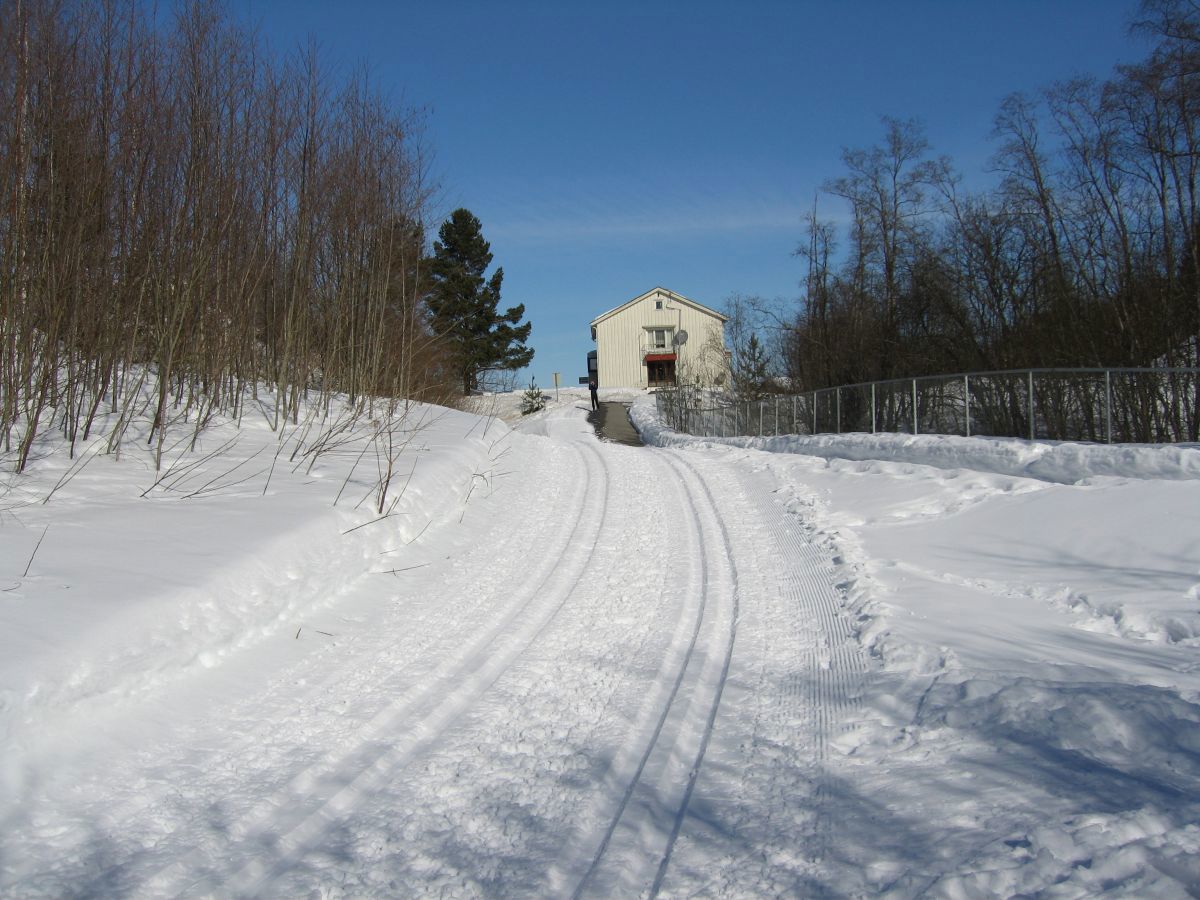 Holtersaga - start og mål for rundløypa