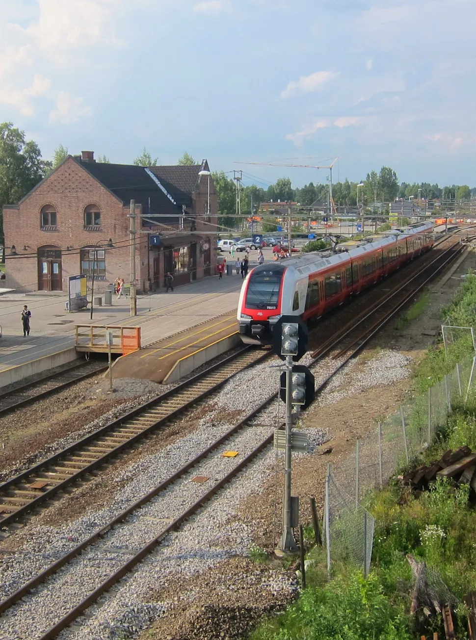 Hovedbanen på Jessheim stasjon