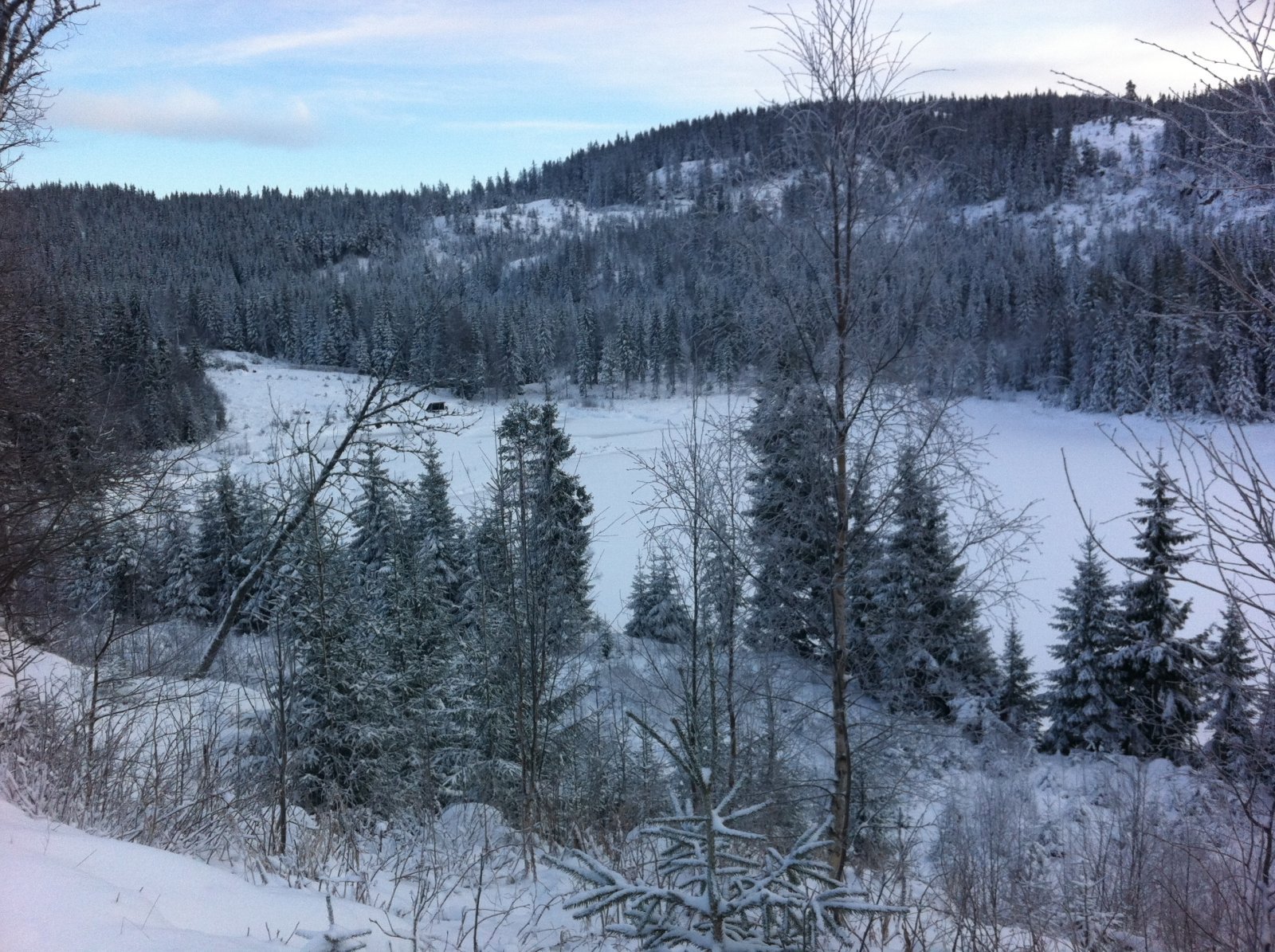 Høyt over Øvre Holsjøen