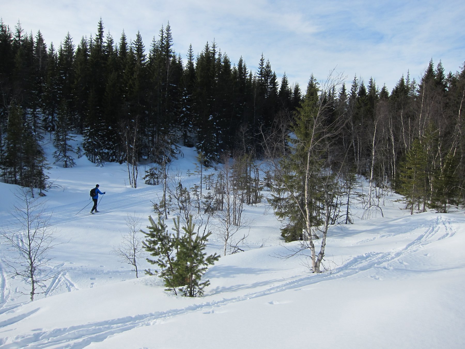 I løypa over Daltjuvmana
