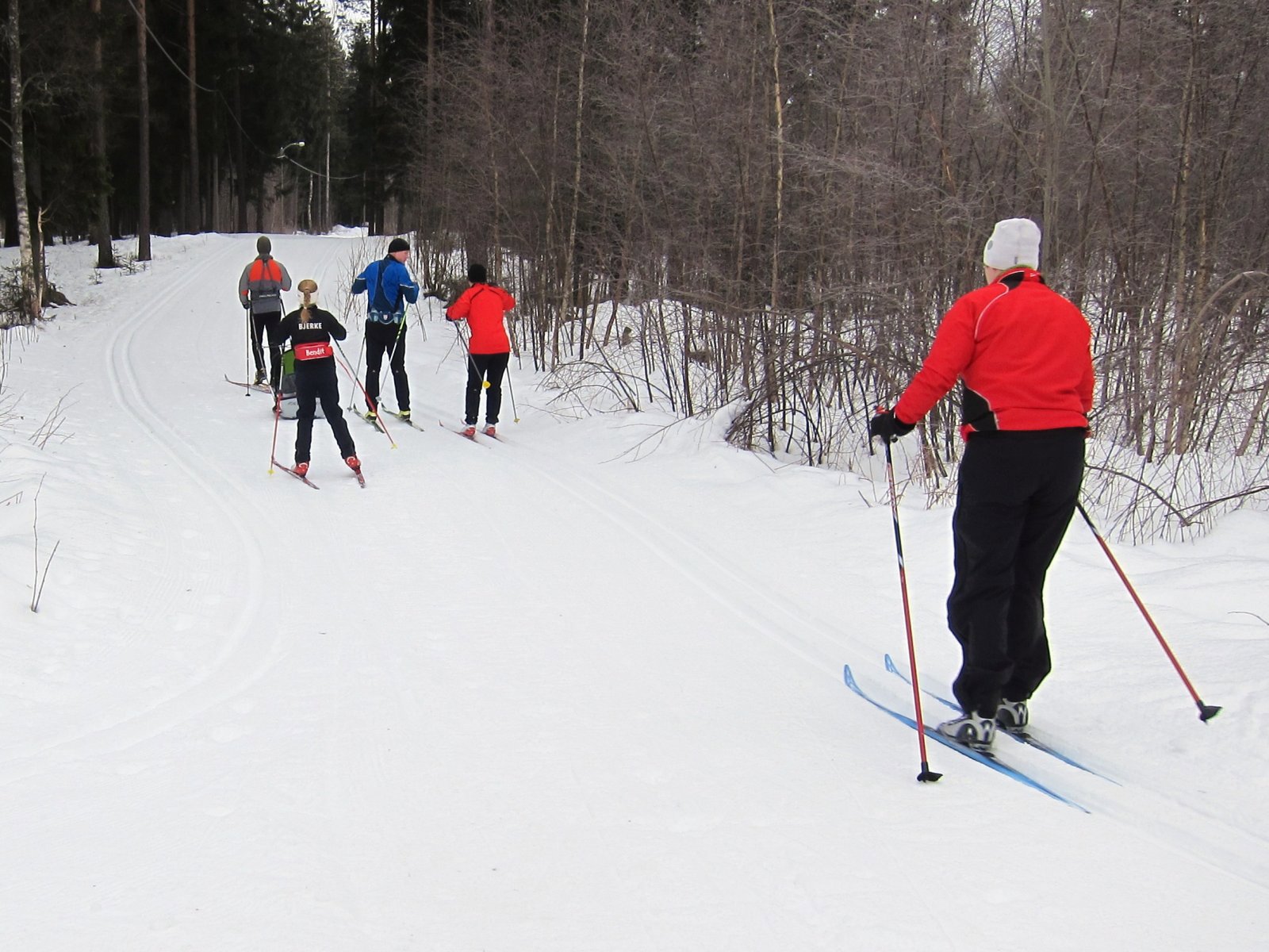 I lysløypa fra Preståsen skole