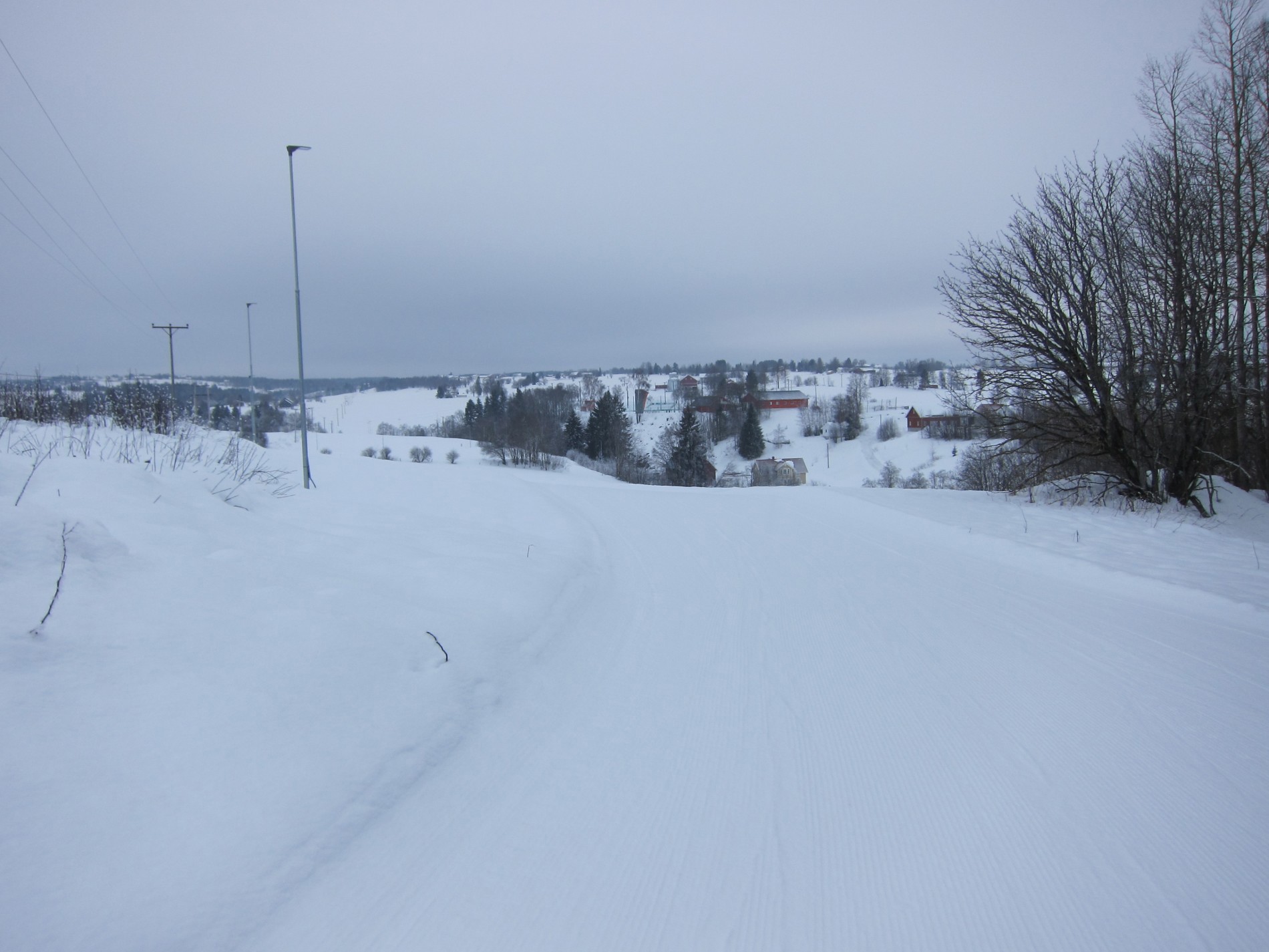 I lysløypa ved KK-plassen
