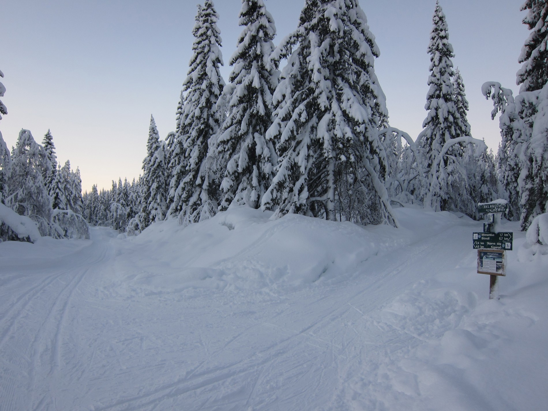 I Skjervemoen rundløype ved Aklangen
