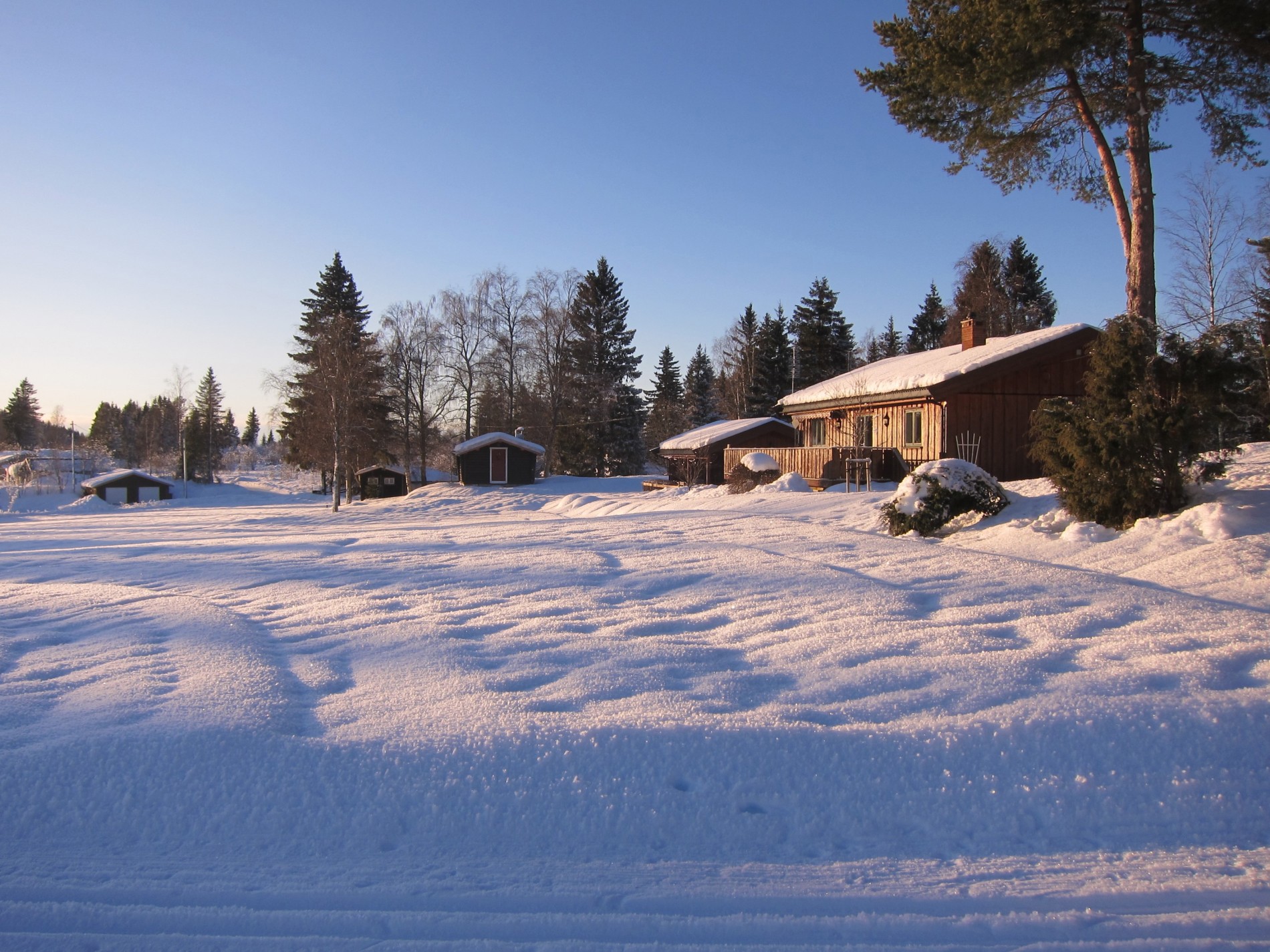 I vinterlandskap ved Bureiservegen