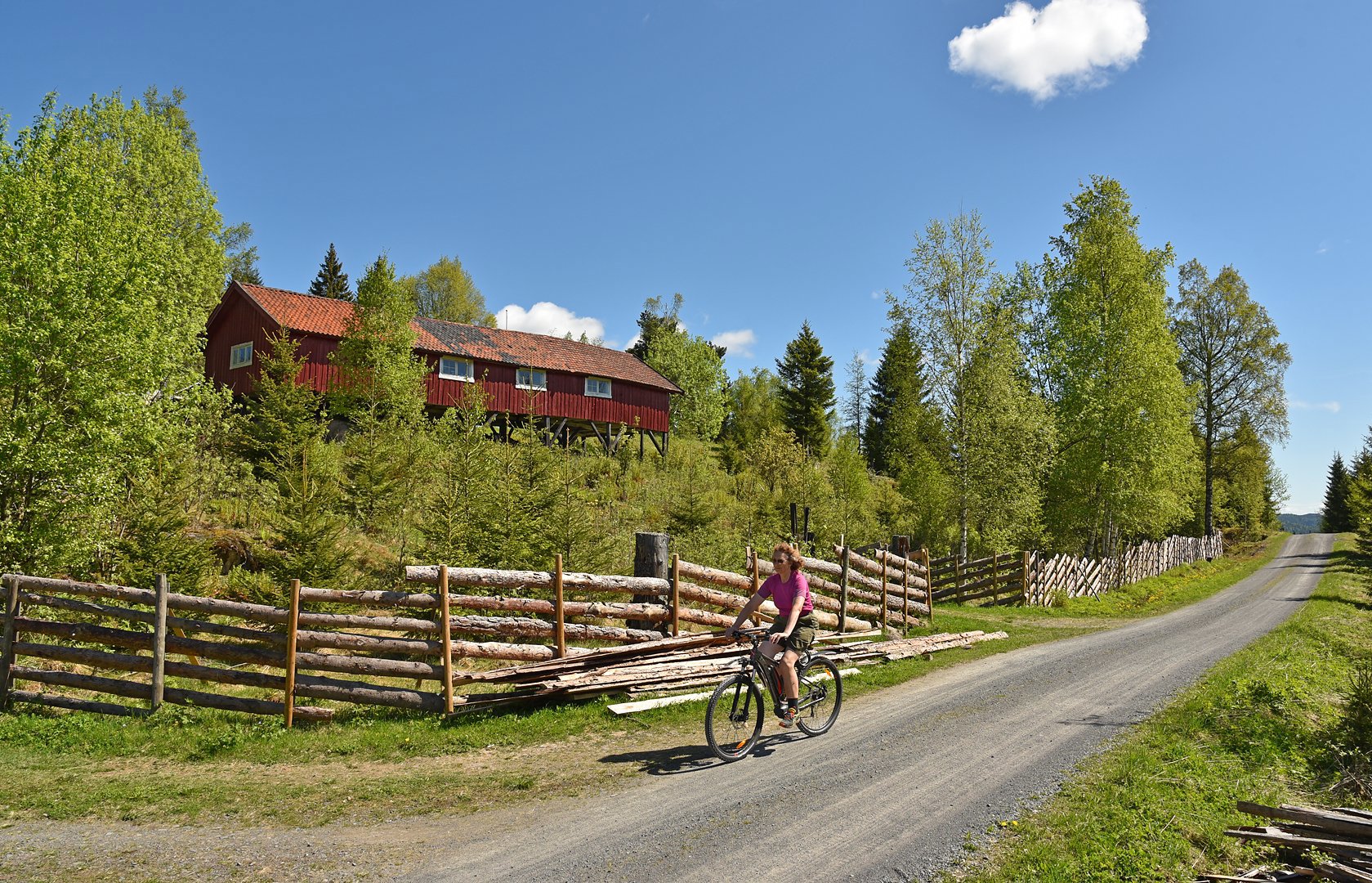 Ideelle sykkelforhold ved Steinsvollen