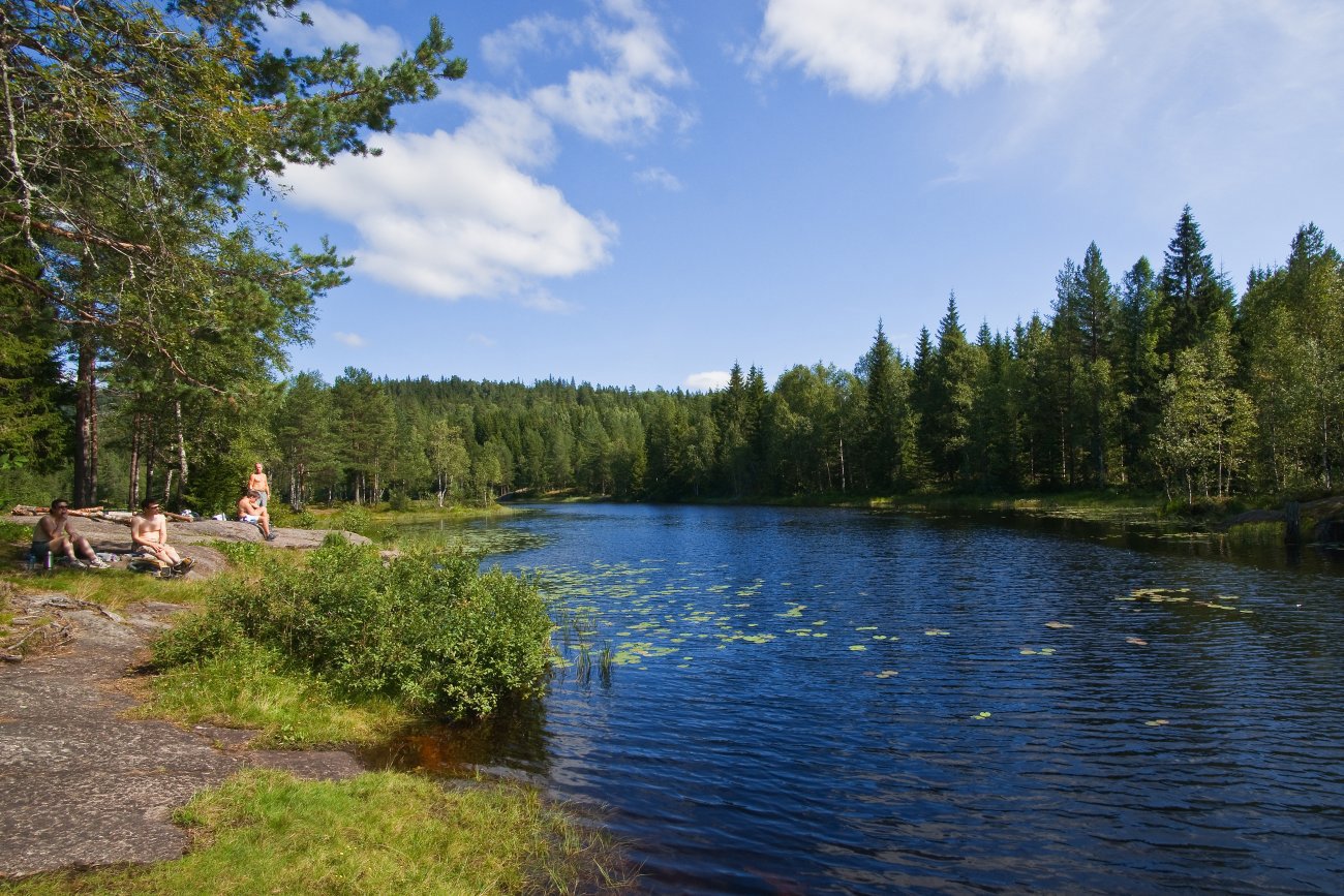 Idyll ved Midtre Lysedam