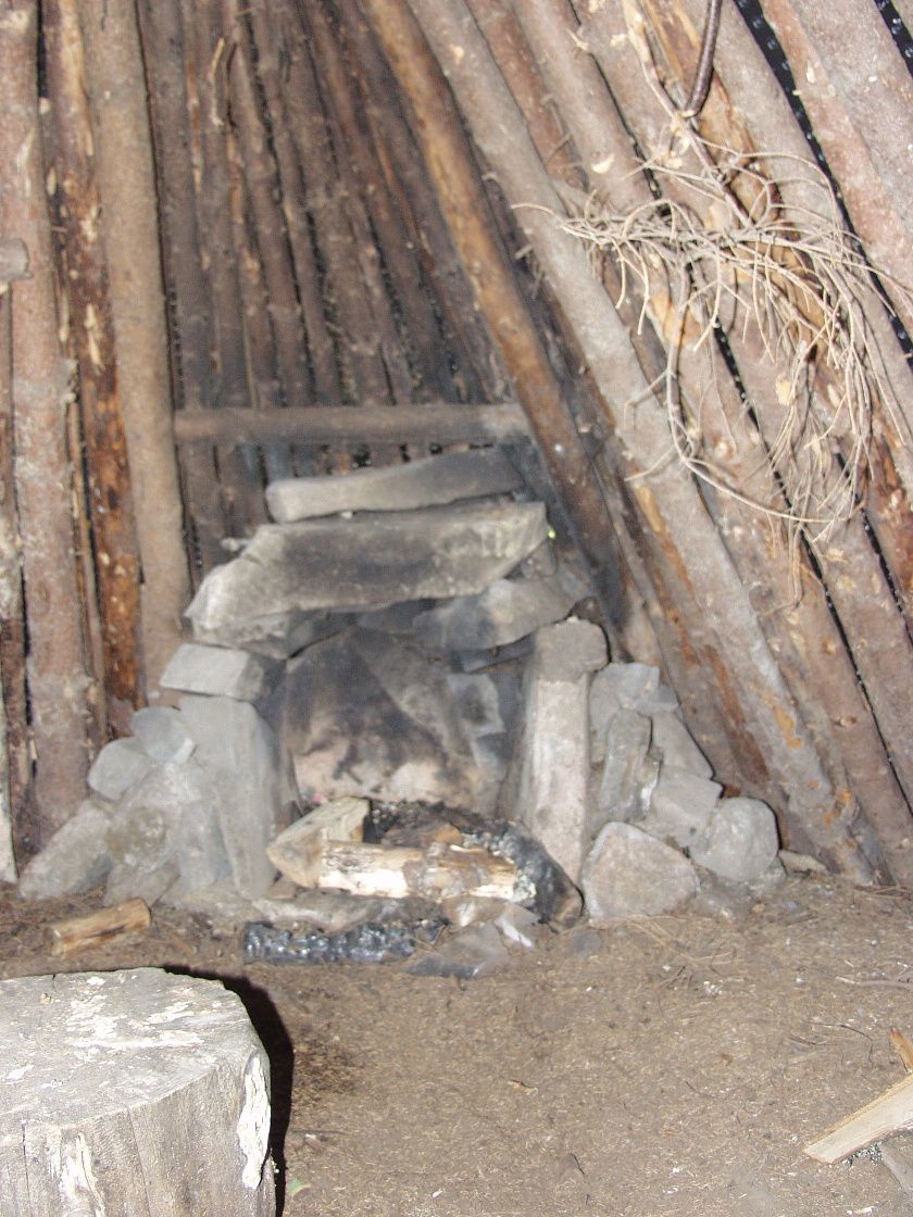 Interiør fra milekoia på Vesle-Solli