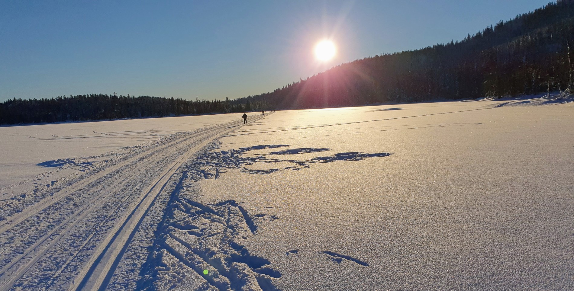Kald januarsol ved Akerselvas kilde