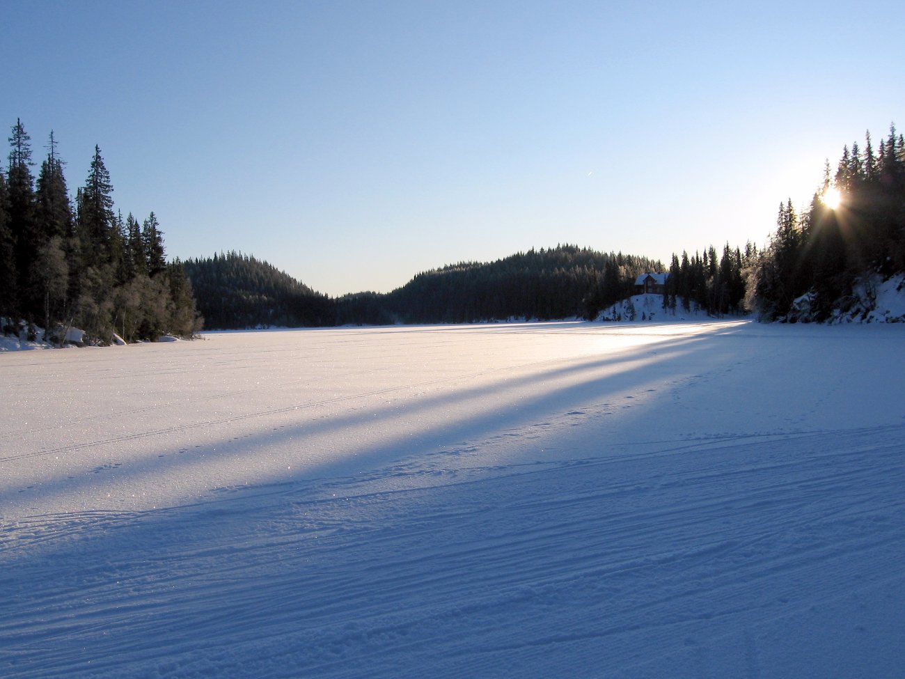Kaldt, men vakkert ved Mosjøen