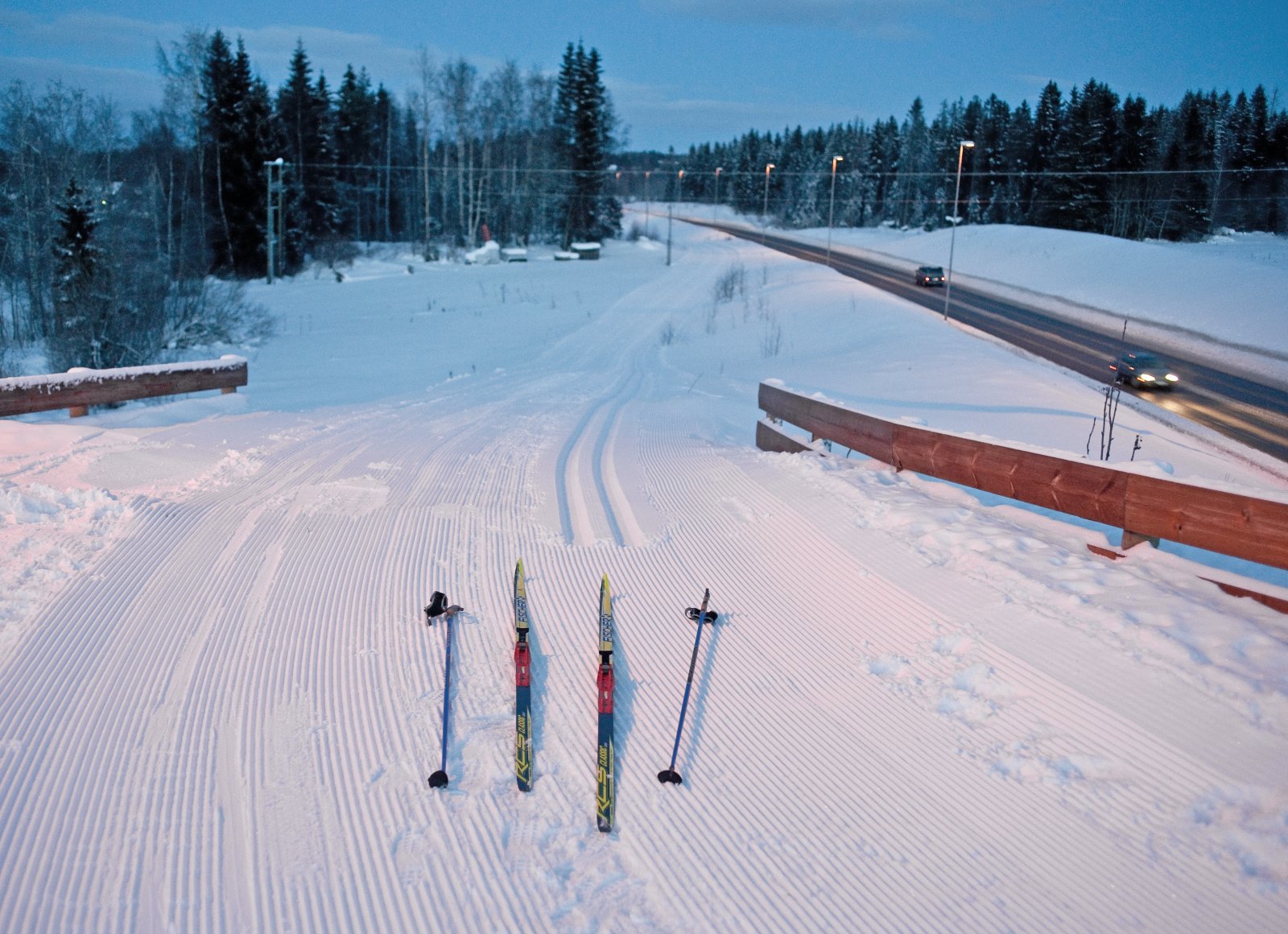 Klart for tur fra riksveien