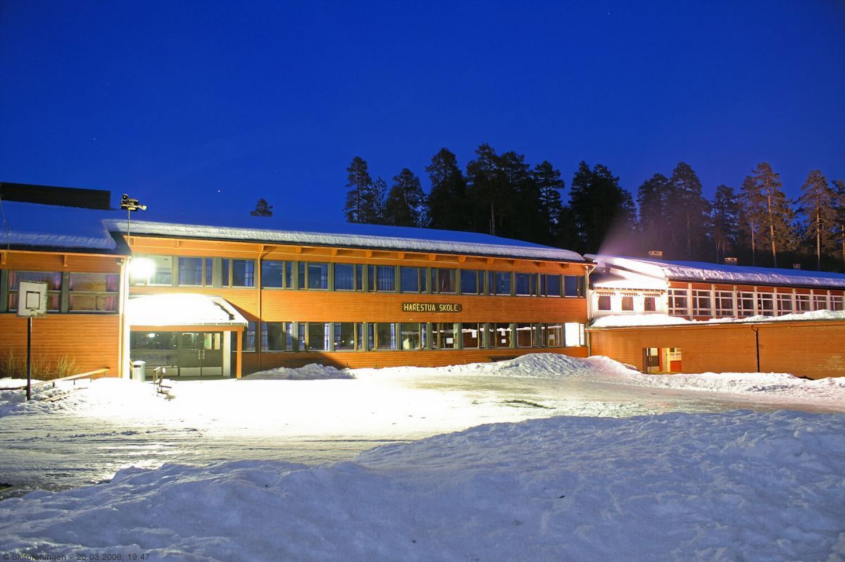 Kort vei til løypene fra Harestua skole