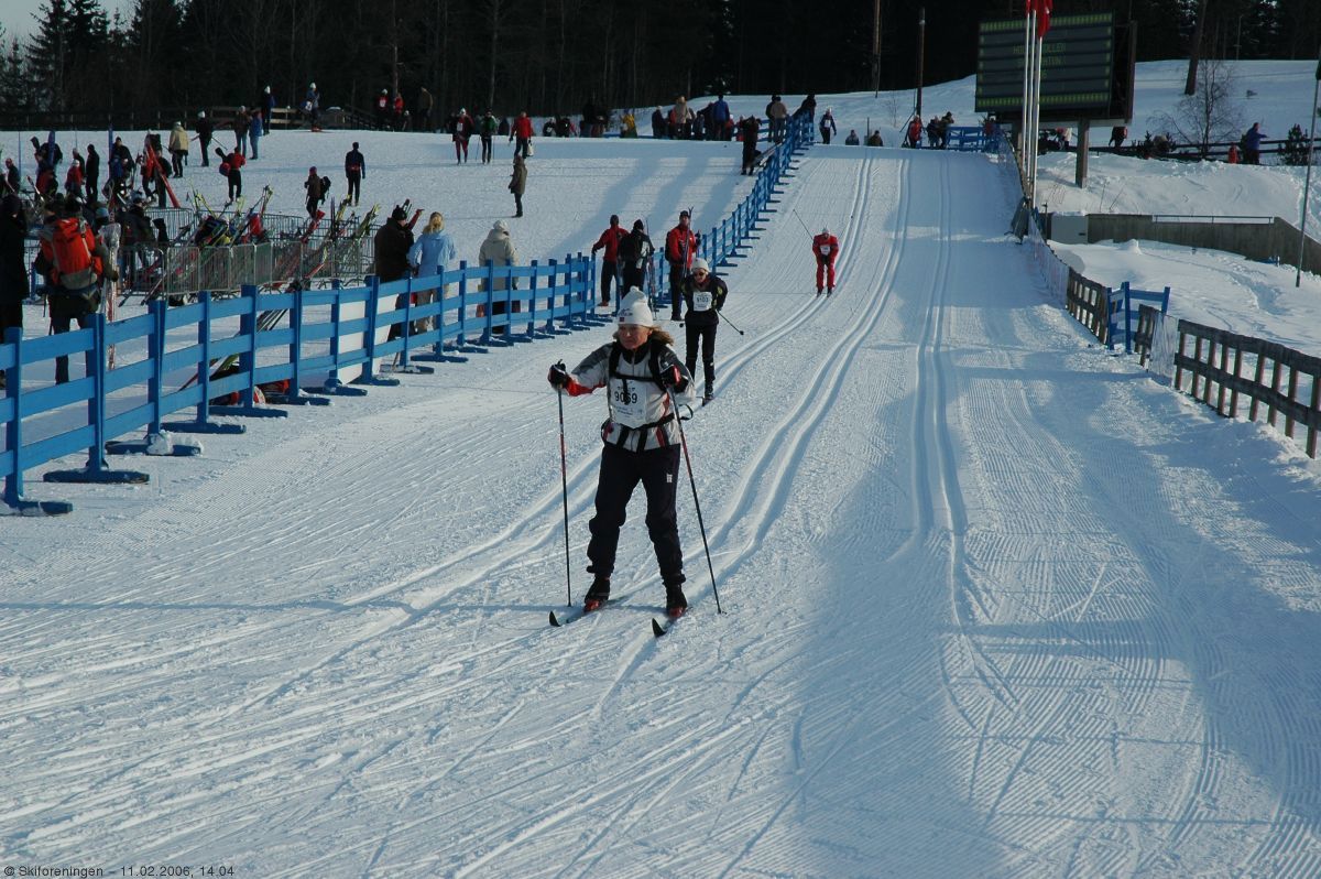 Kun en liten sving igjen til målgang i HK Skimaraton