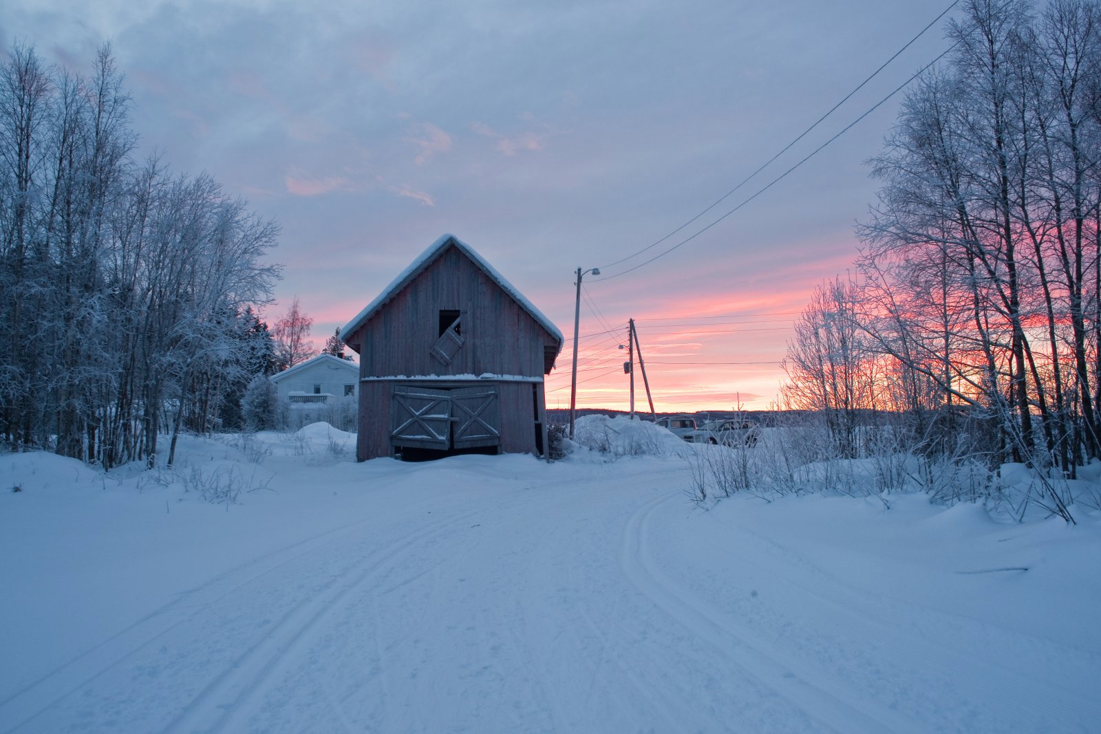 Kvelden har kommet ved Vestrumenga