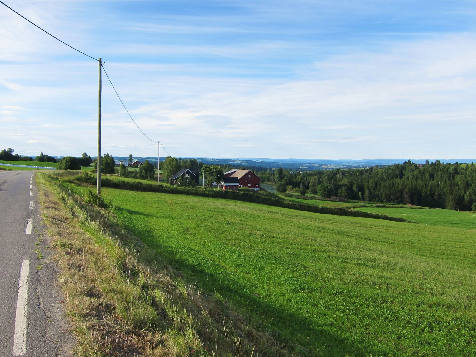 Kveldspanorama mot Kolbu