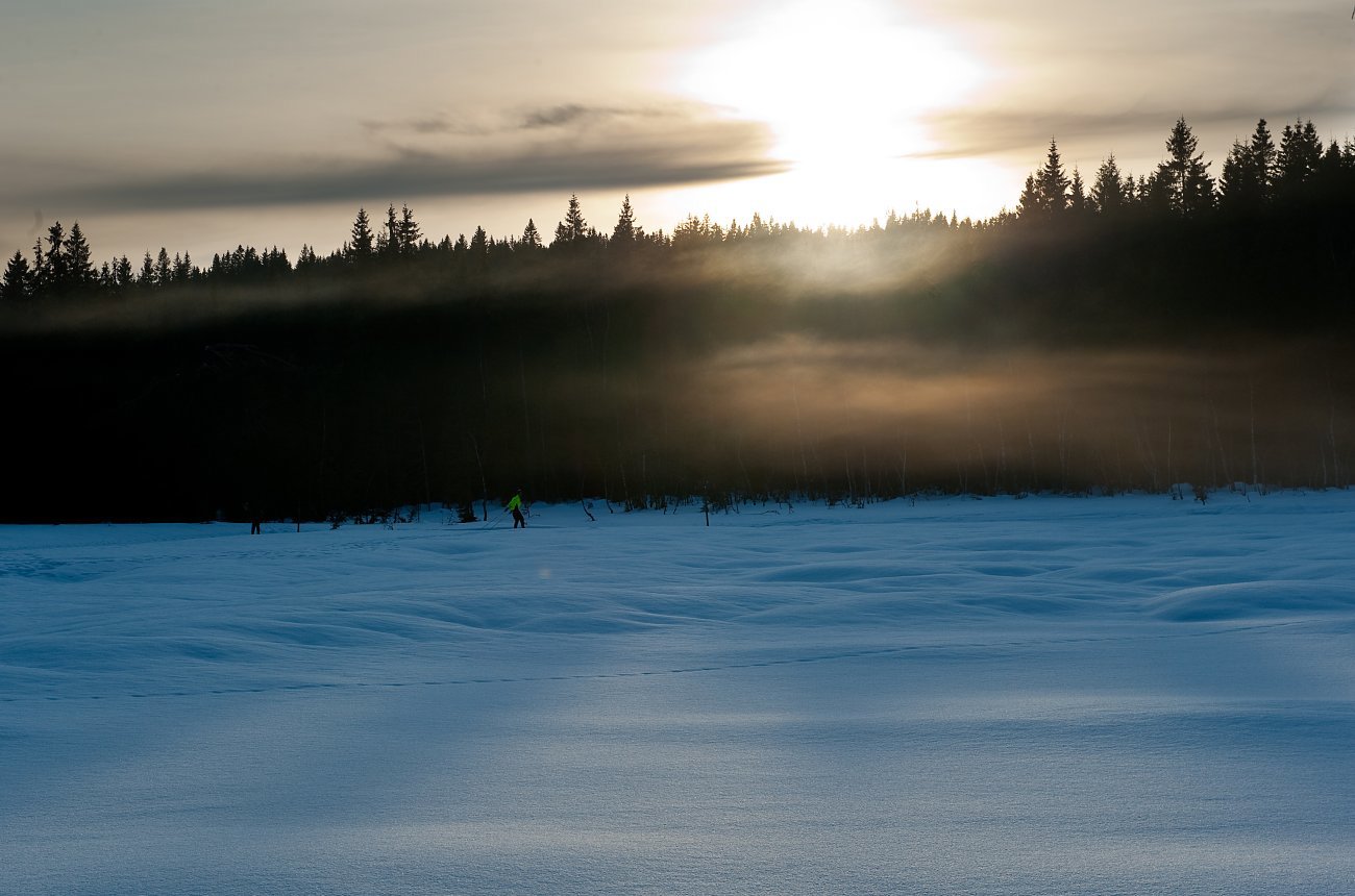 Kveldsstemning på Øyevann