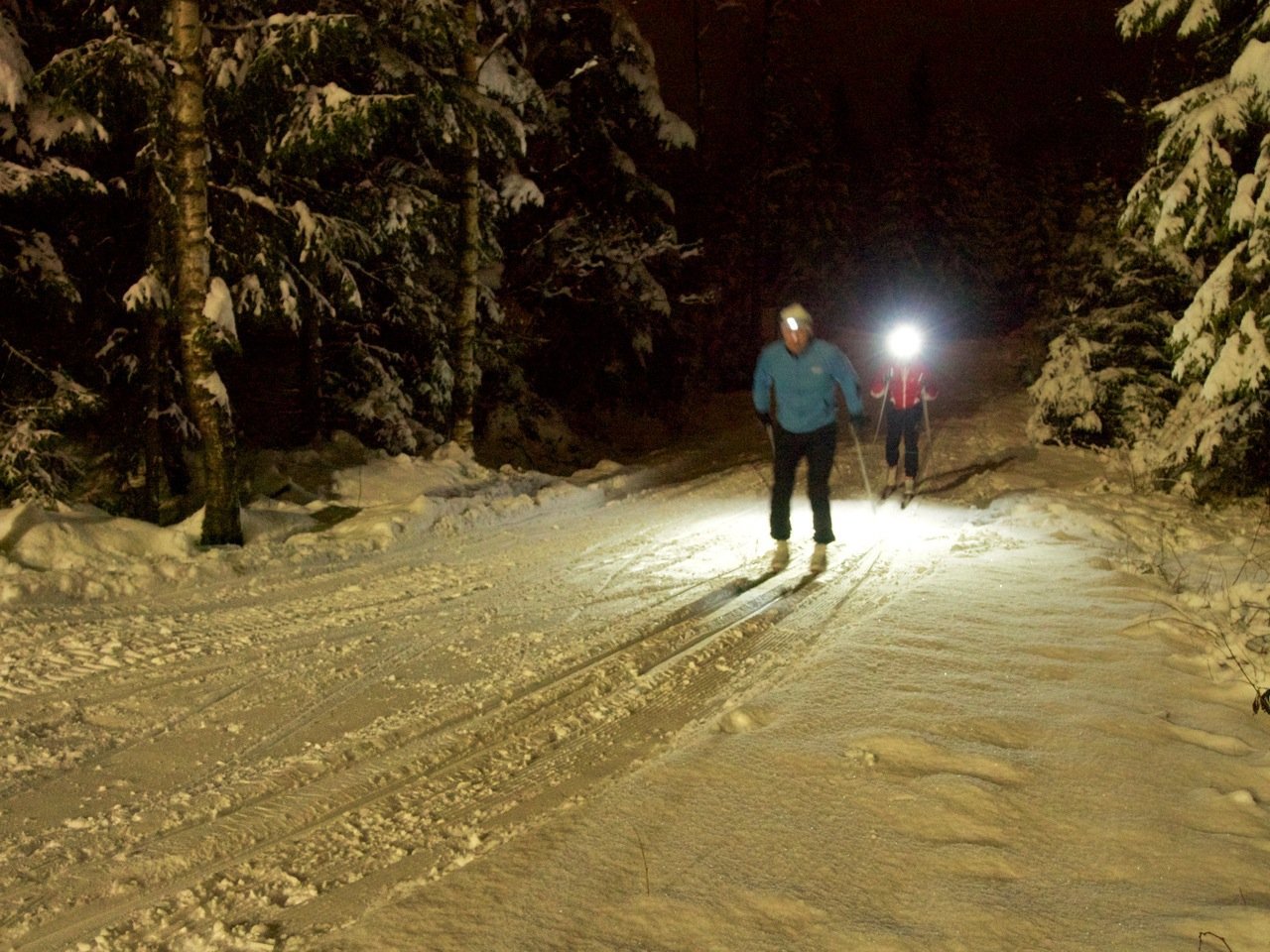 Kveldstur med lykt
