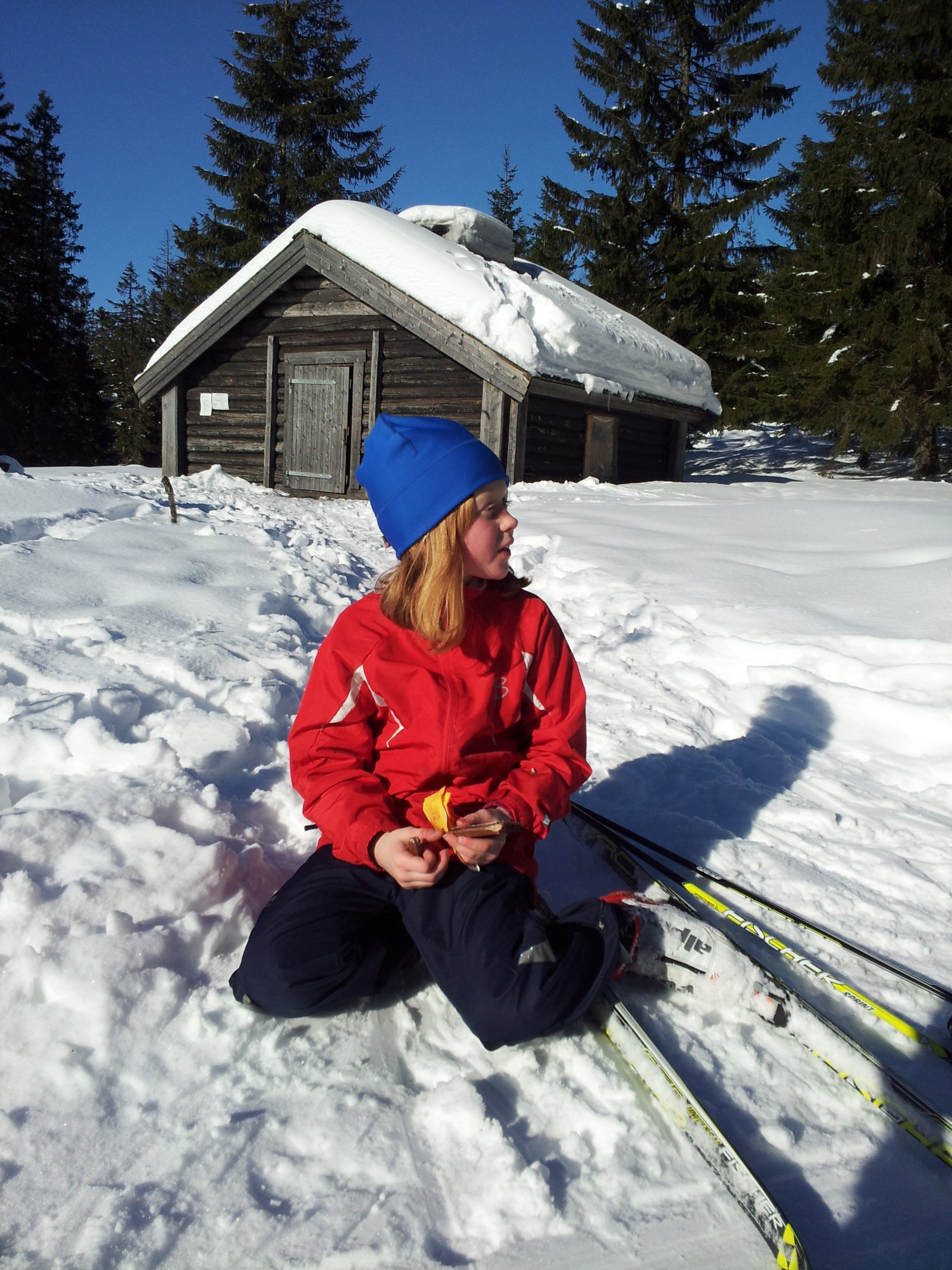 Kvikklunsj på Honsjøhytta