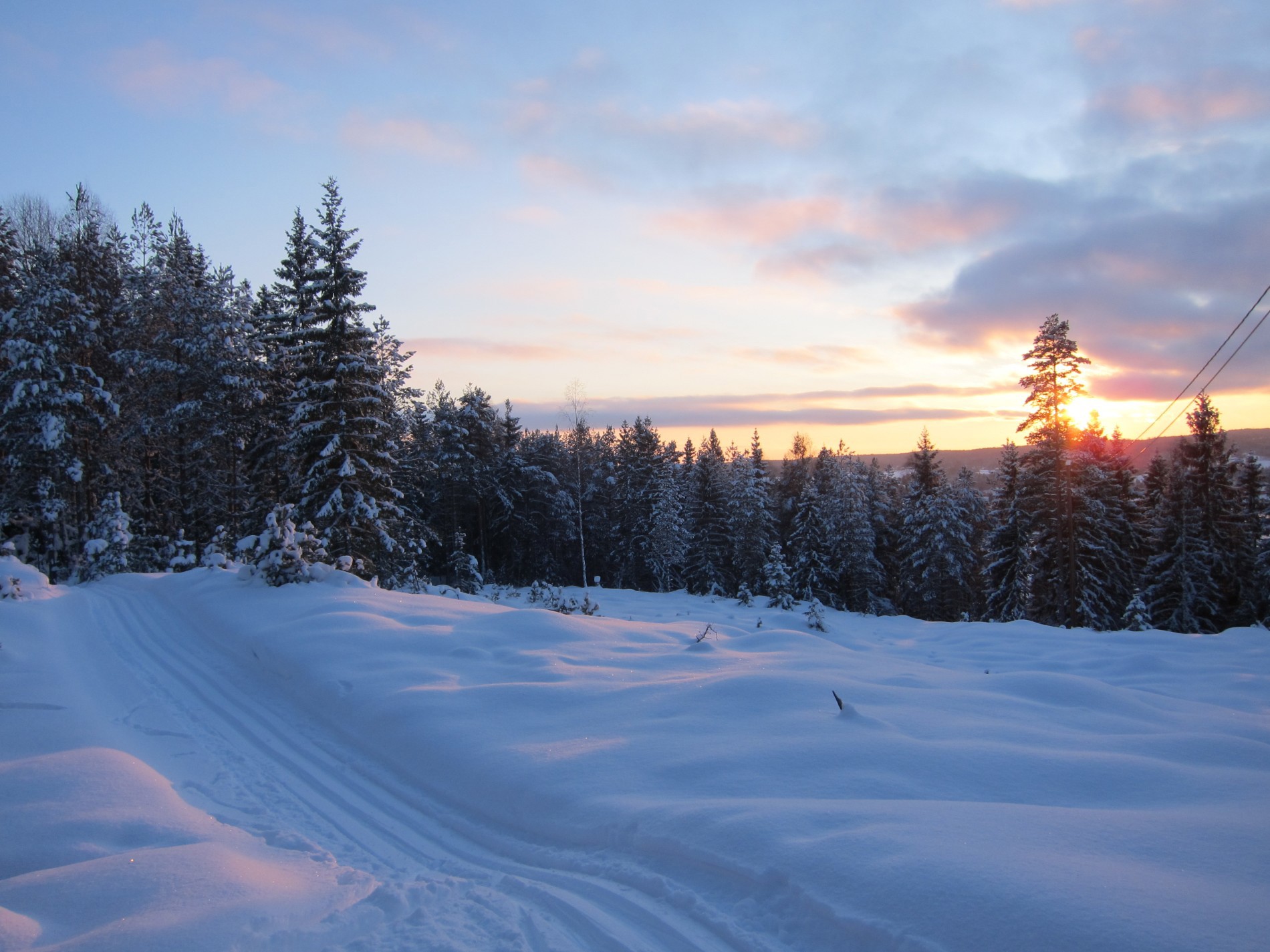 Lav sol over Egilrunden