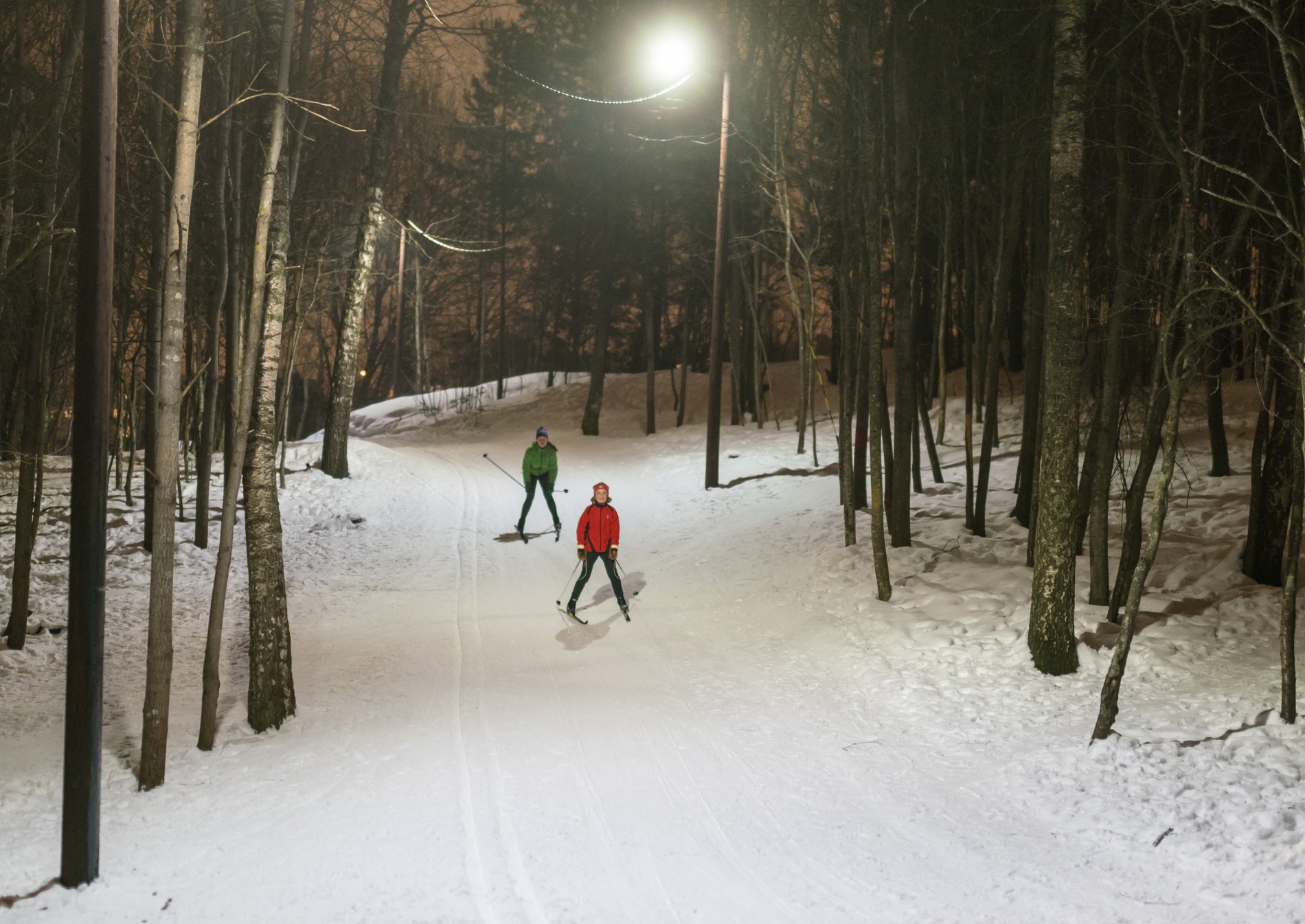 Lett ploging i lysløypa