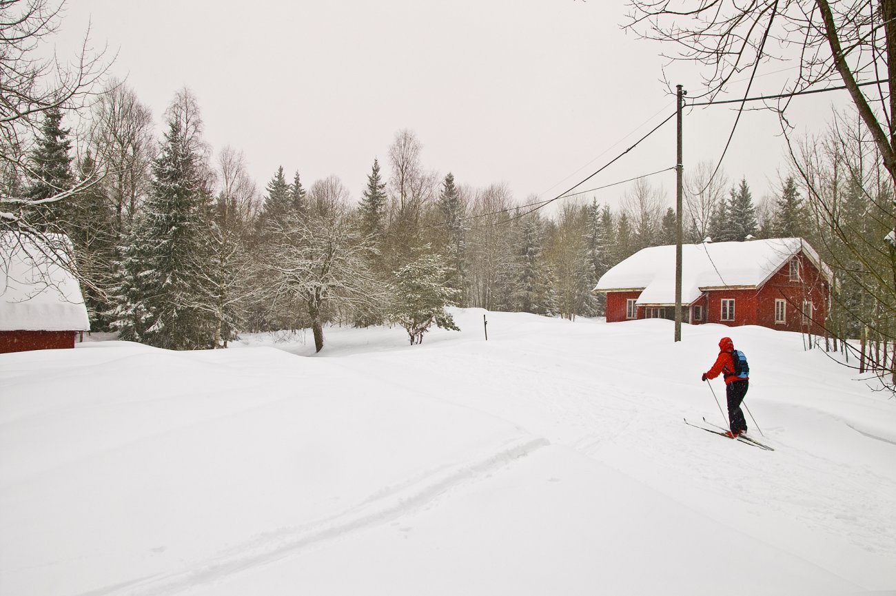 Lett snevær ved Nedre Gupu