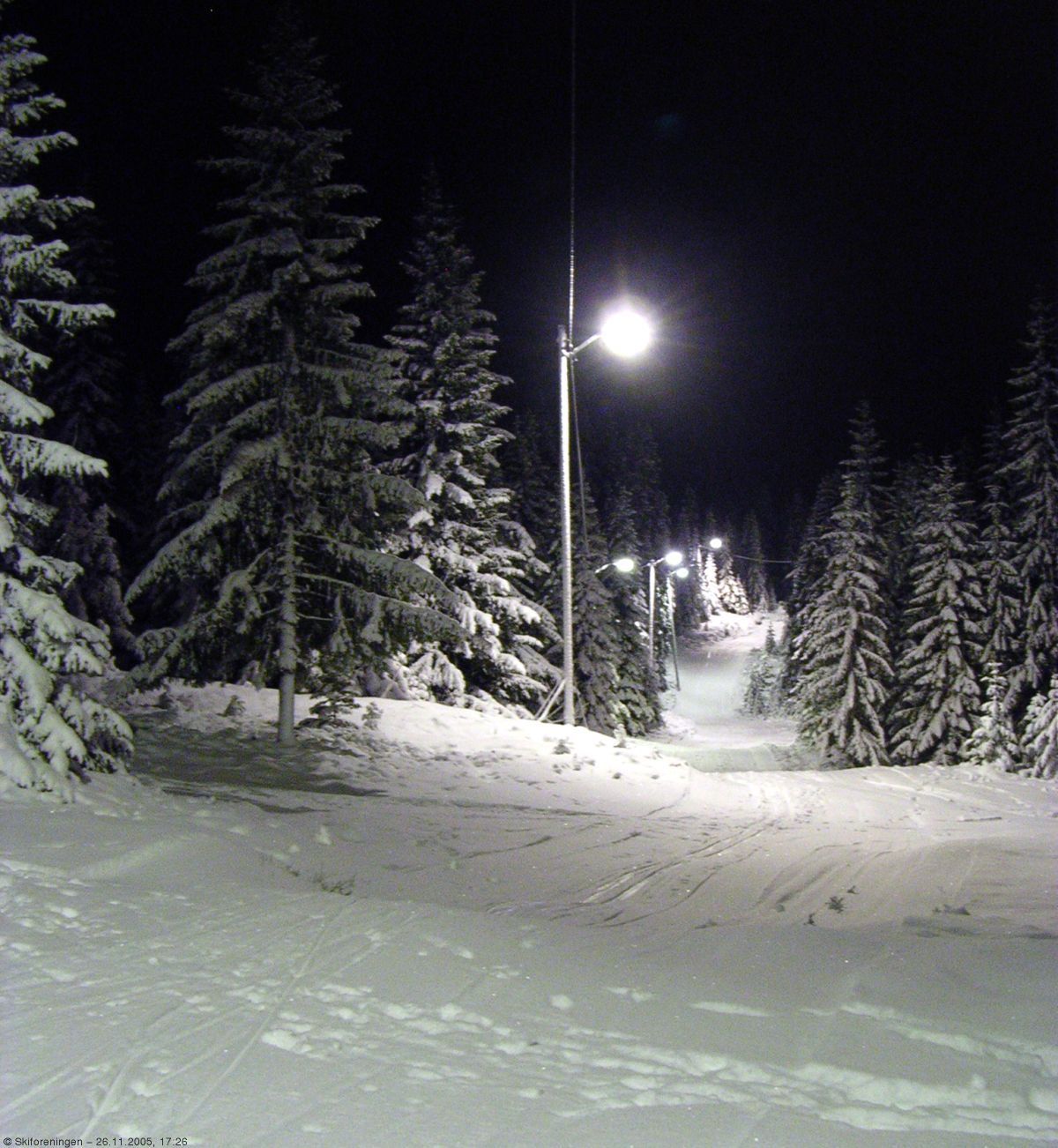 Lørdagskveld i lysløypa