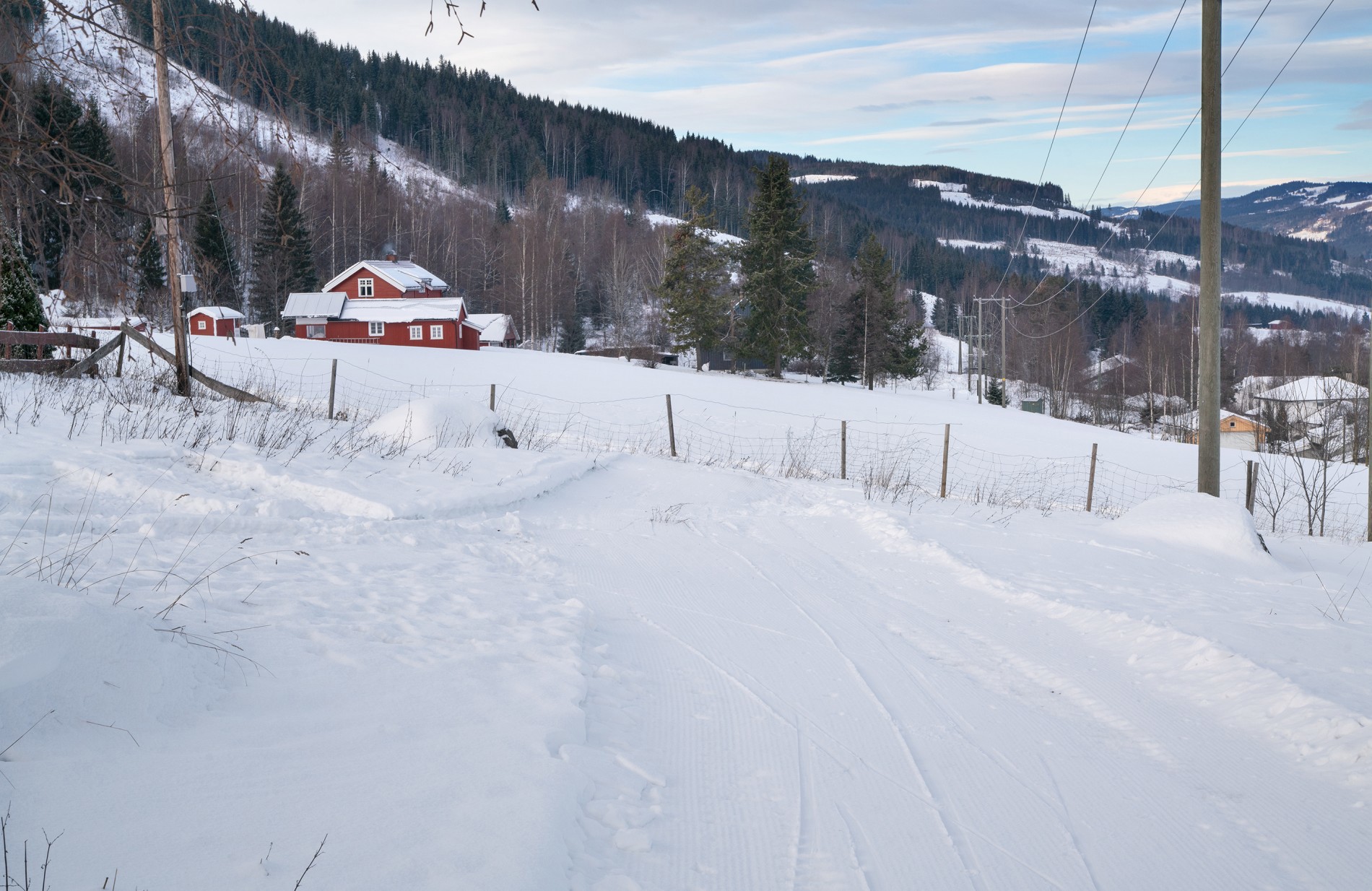 Løypa ender ved Roland