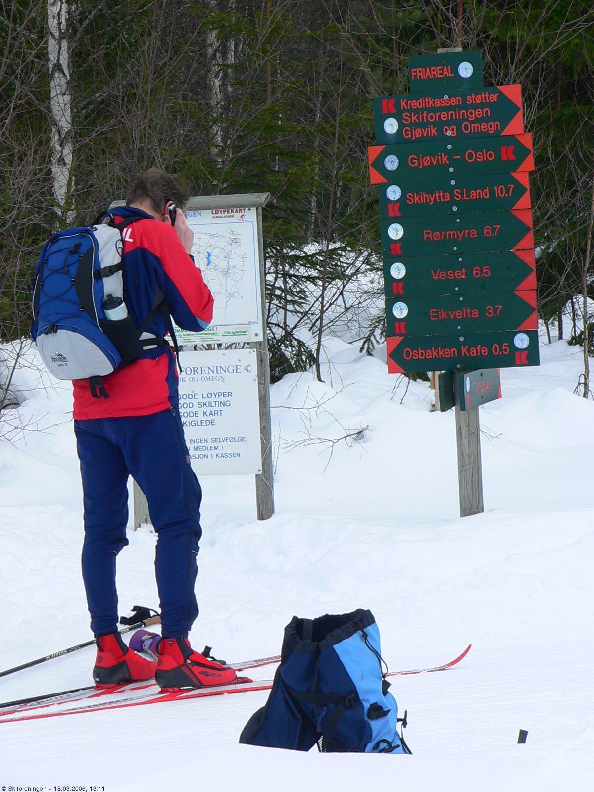 Løypa Gjøvik - Oslo er godt skiltet