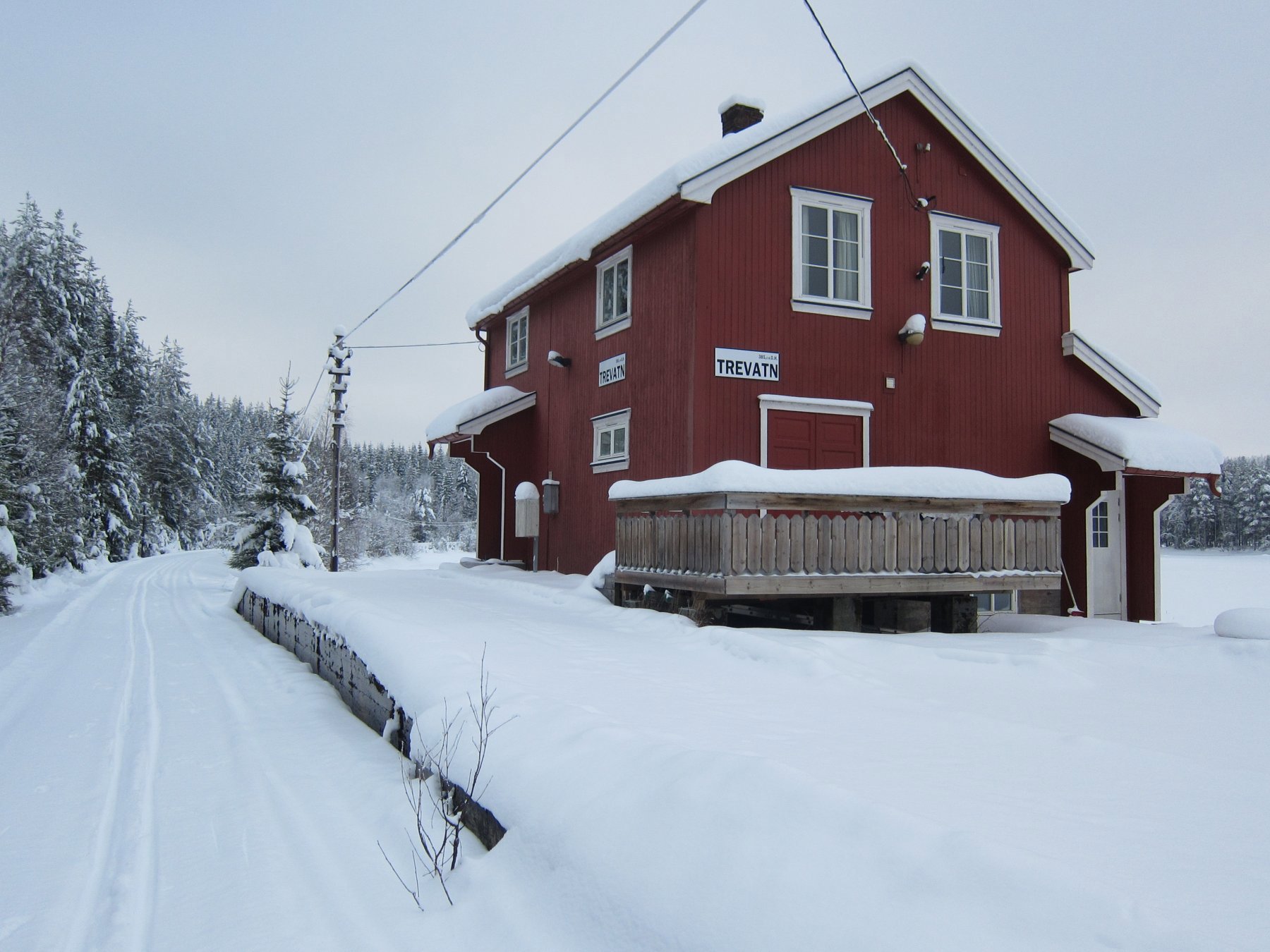 Løype ved Trevatn stasjon