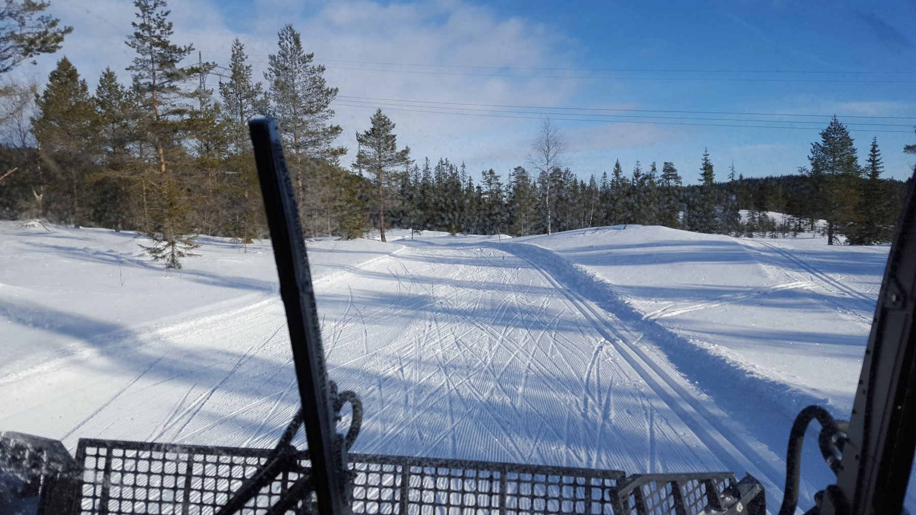 Løypekjøring på Lygna skisenter