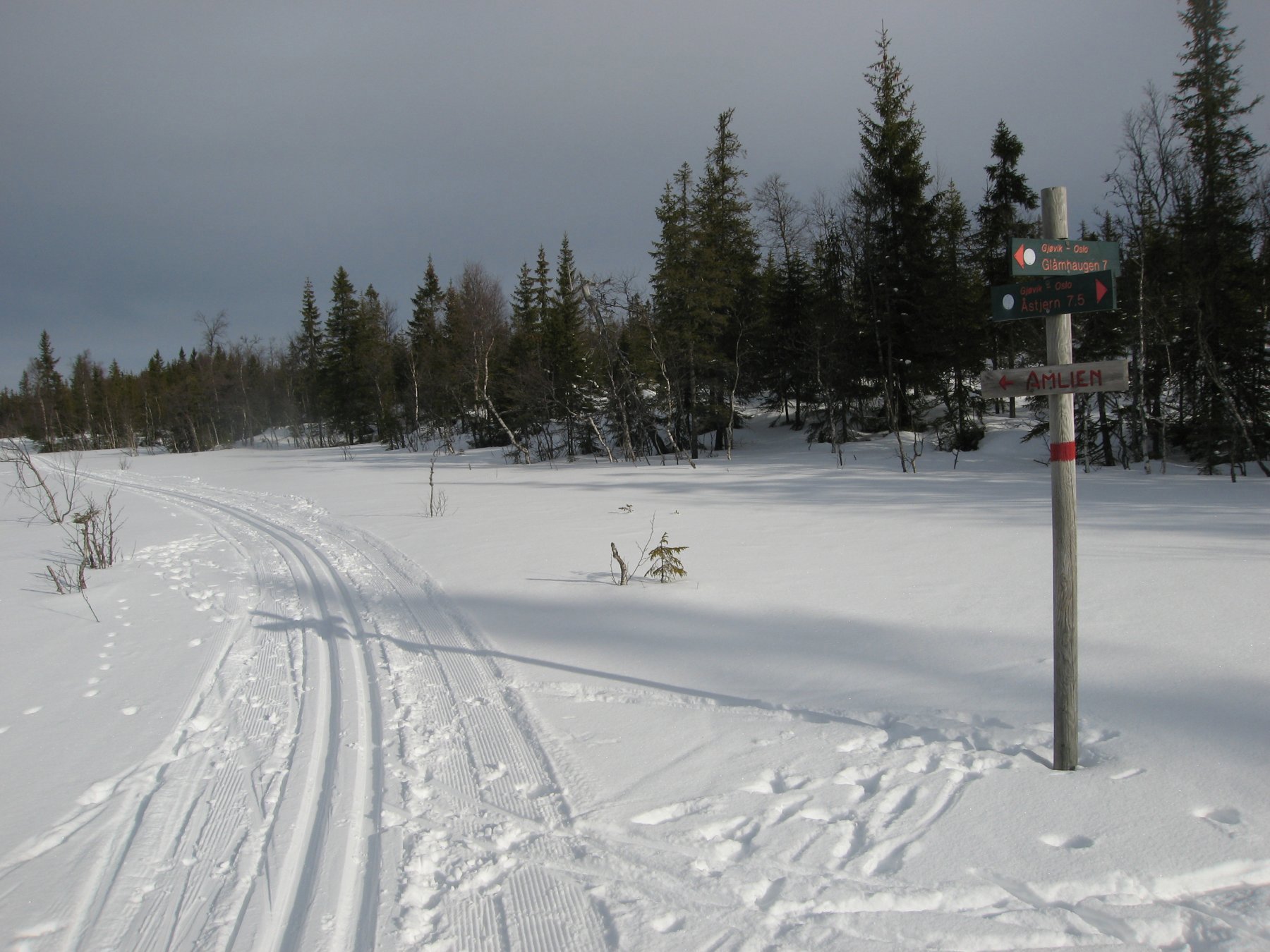 Løypekryss på Ormsteinsmyra