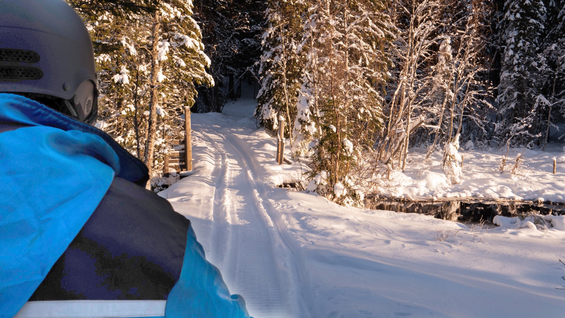 Løypekryss ved Breidtjernet bru
