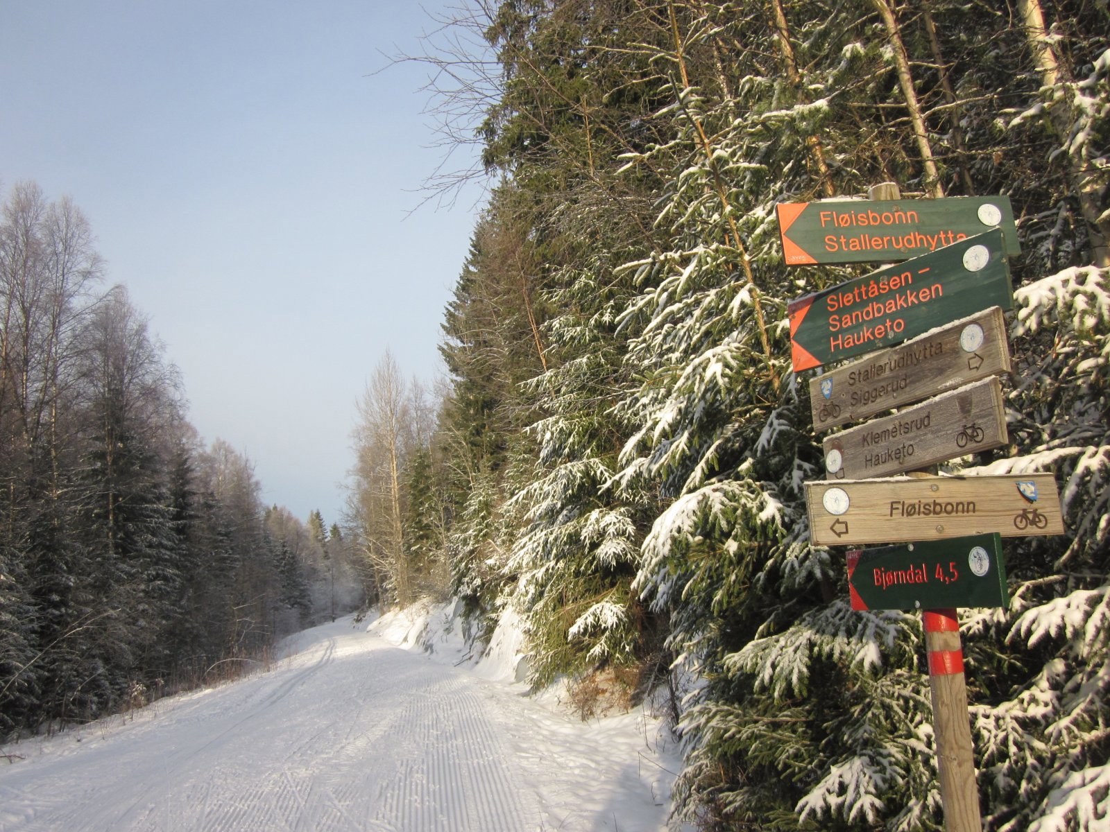 Løypekryss ved Kloppa