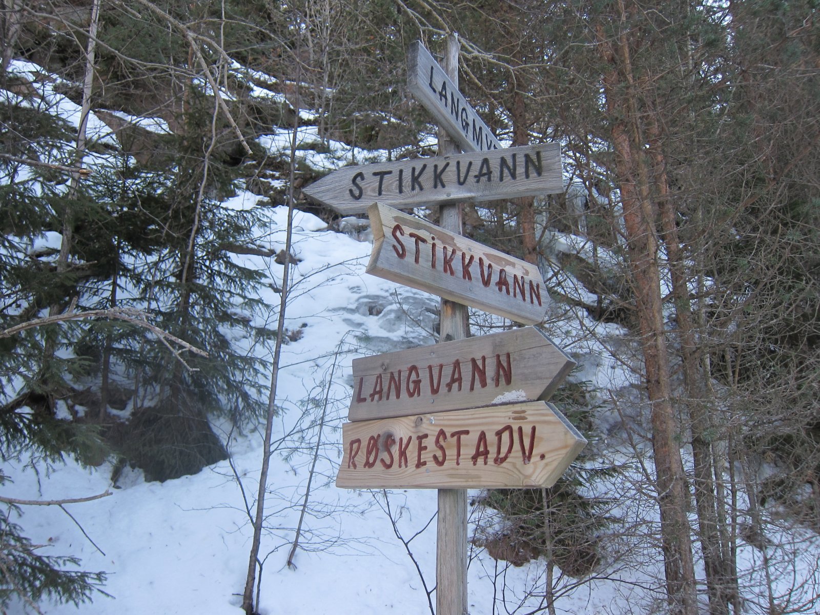 Løypekrysset i Sions dal