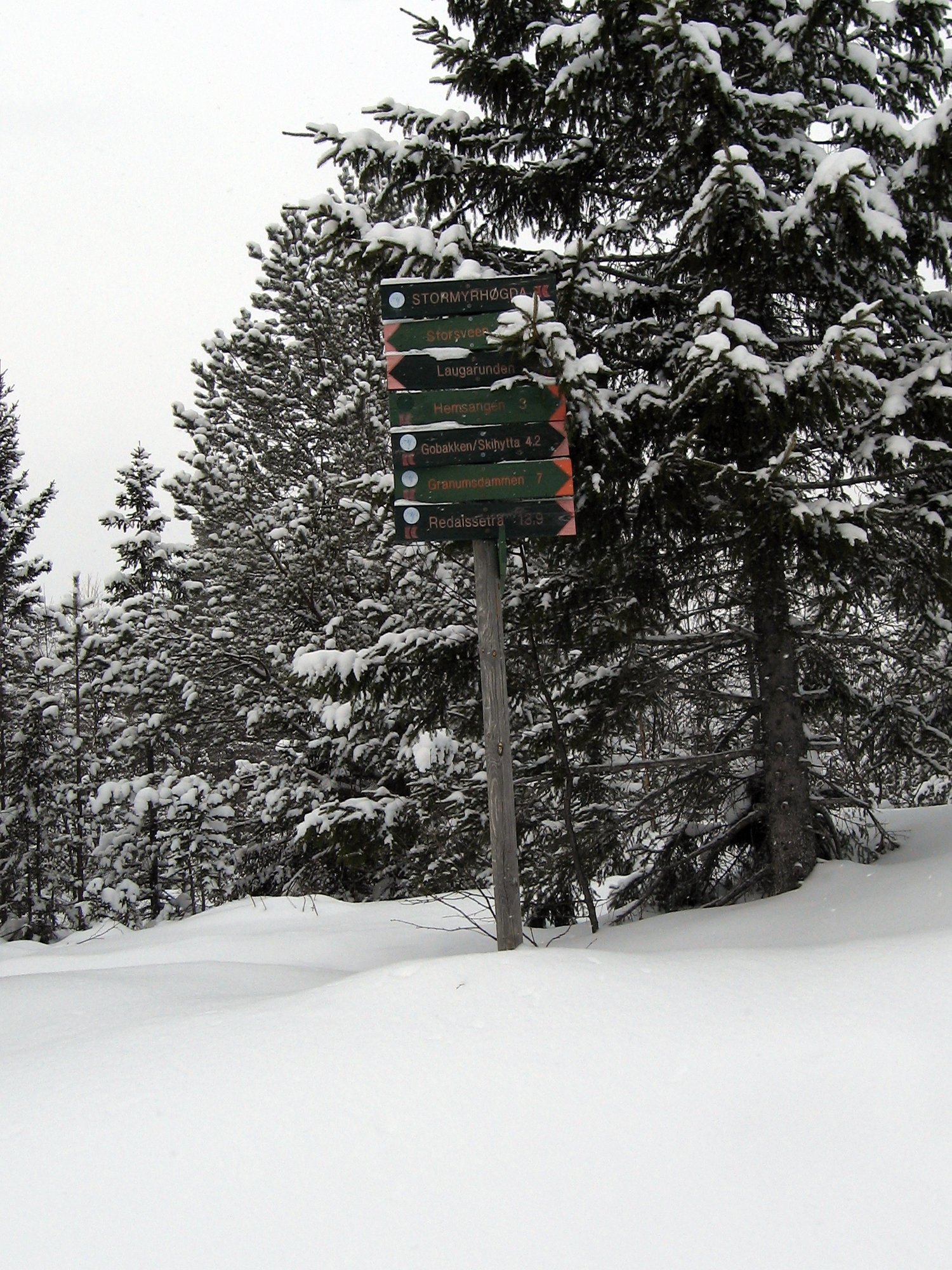 Løypekrysset på Trettsvehøgda