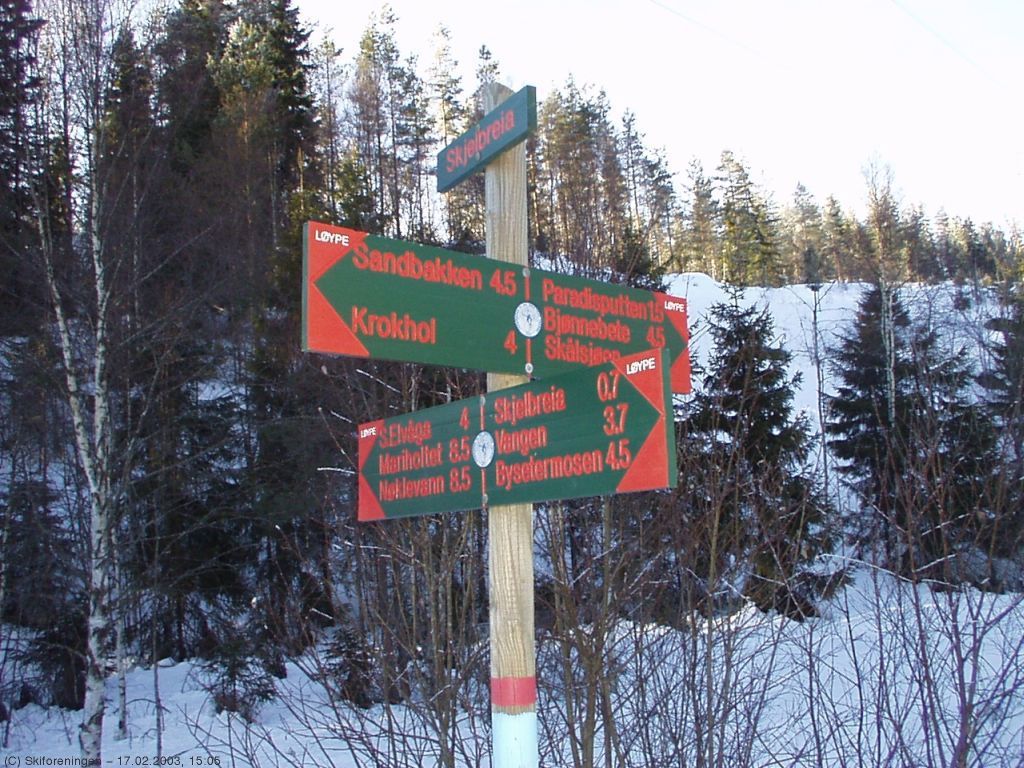 Løypekrysset v. Skjelbreia