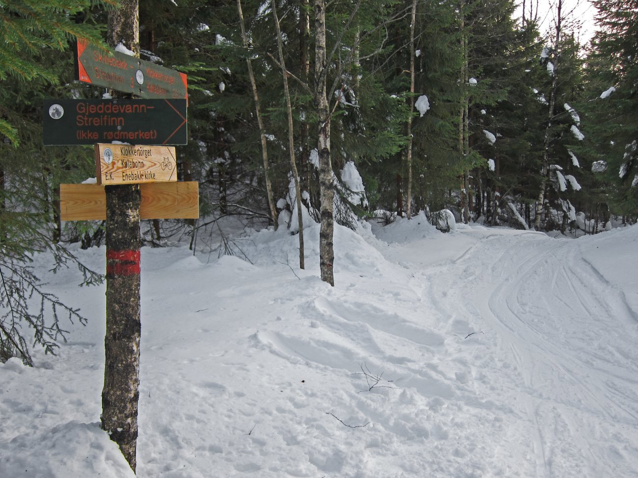 Løypekrysset ved Finland