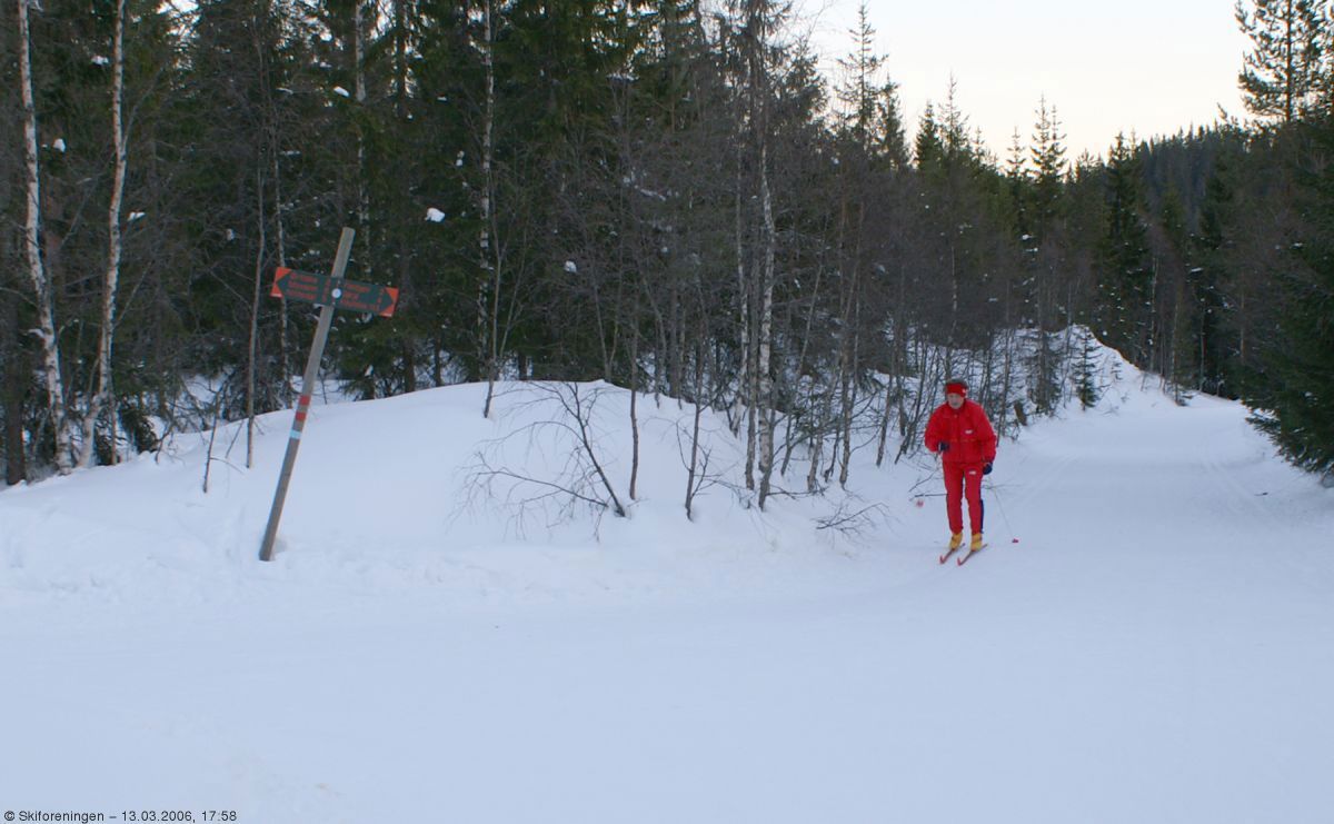 Løypekrysset ved Fløyta