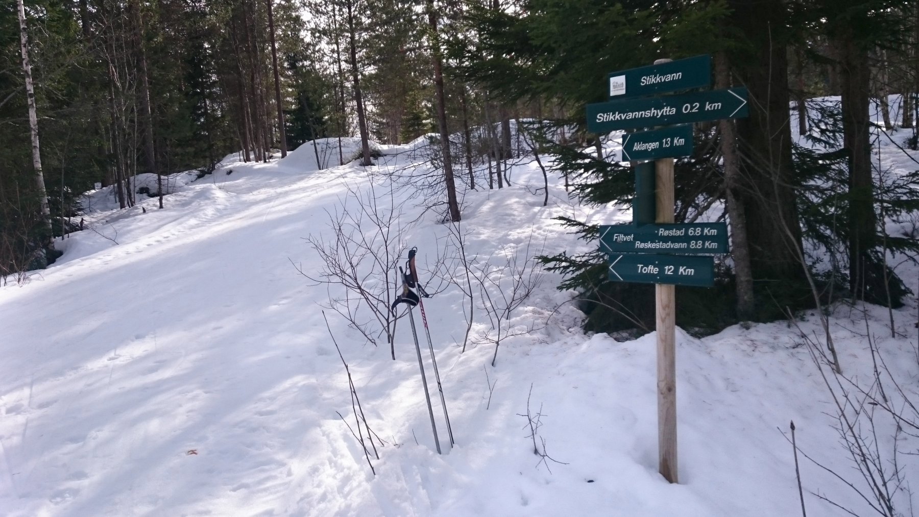 Løypekrysset ved Stikkvann