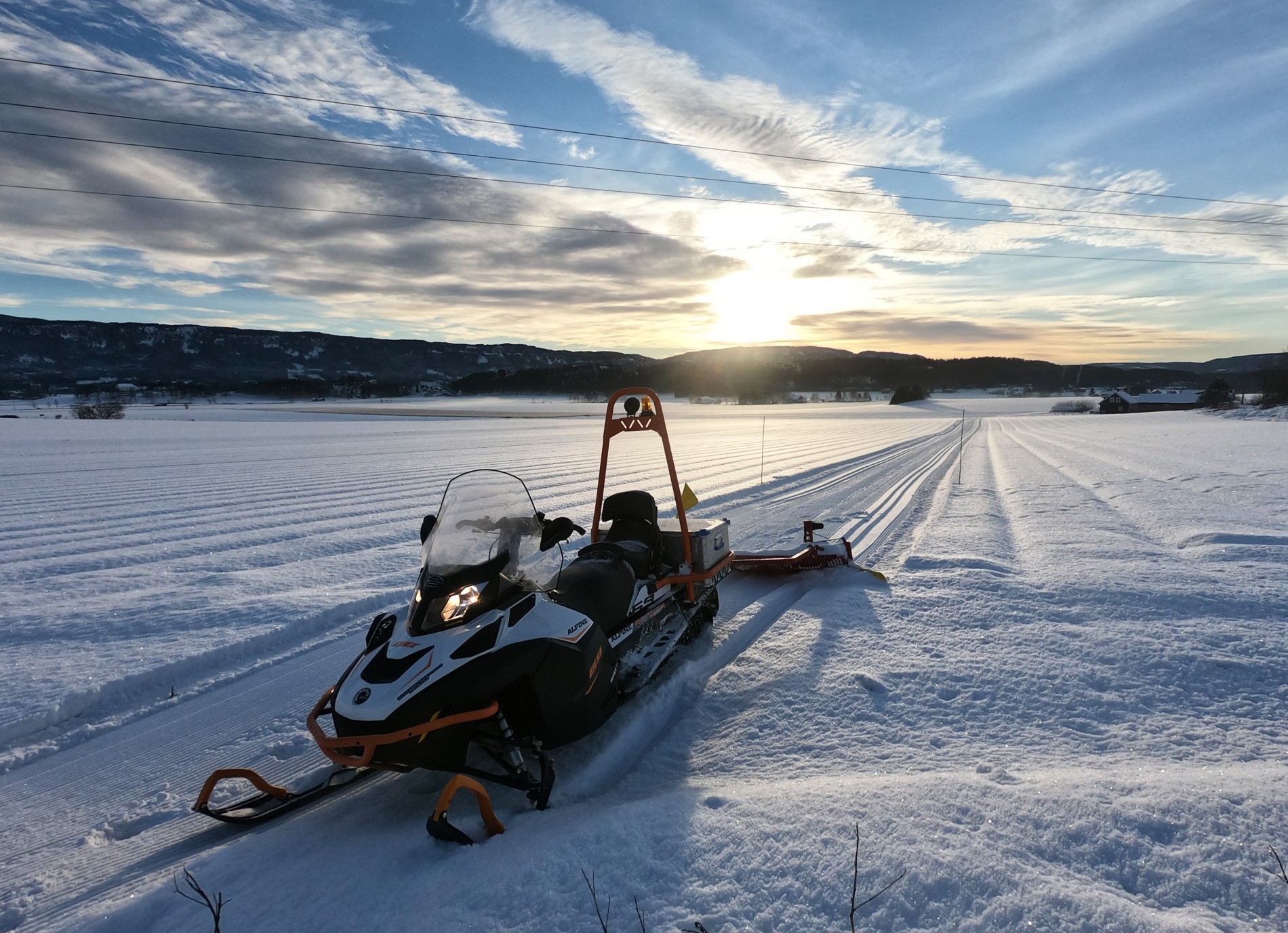 Løyper blir til ved Mo gård