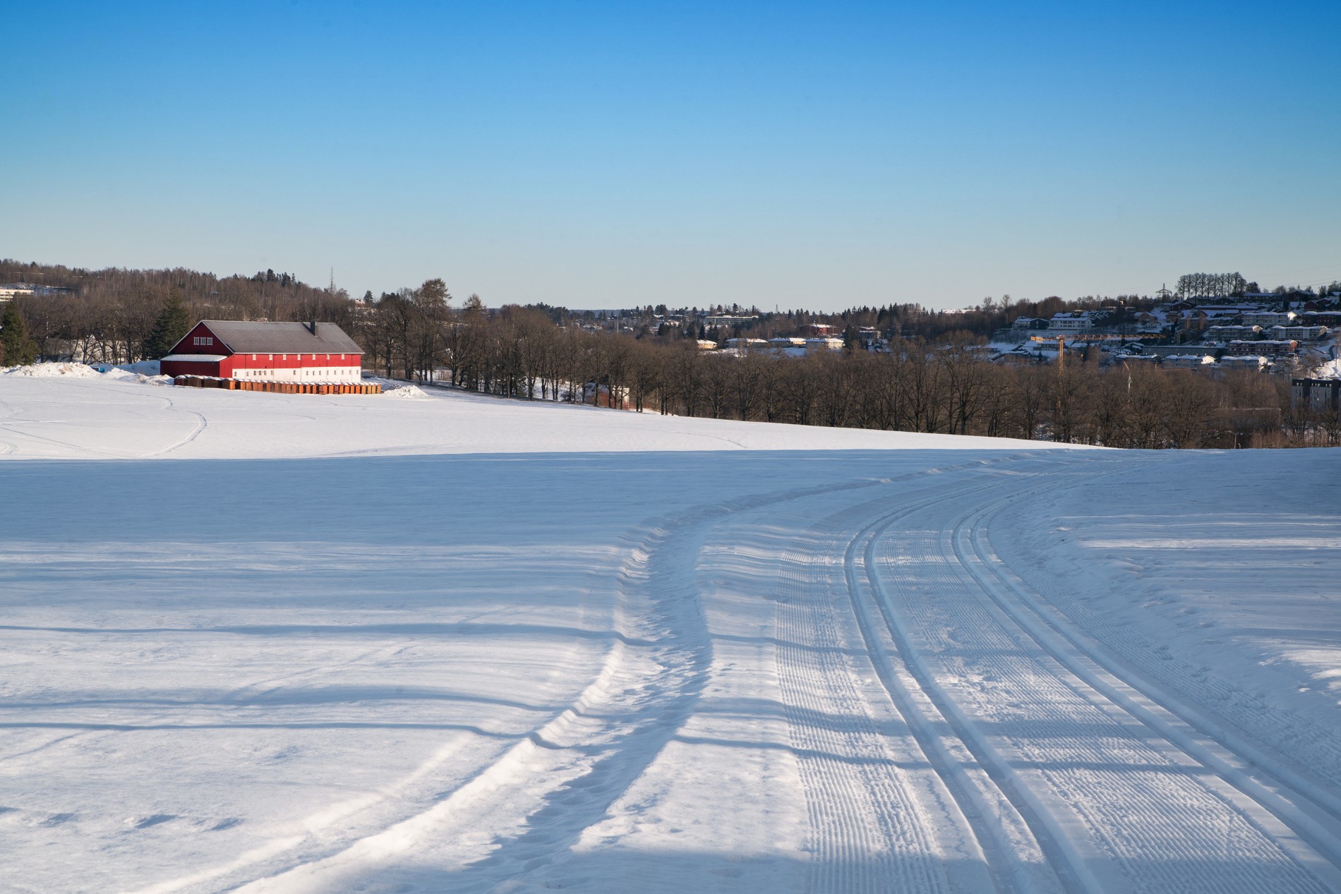 Løyper mot Wøyen gård
