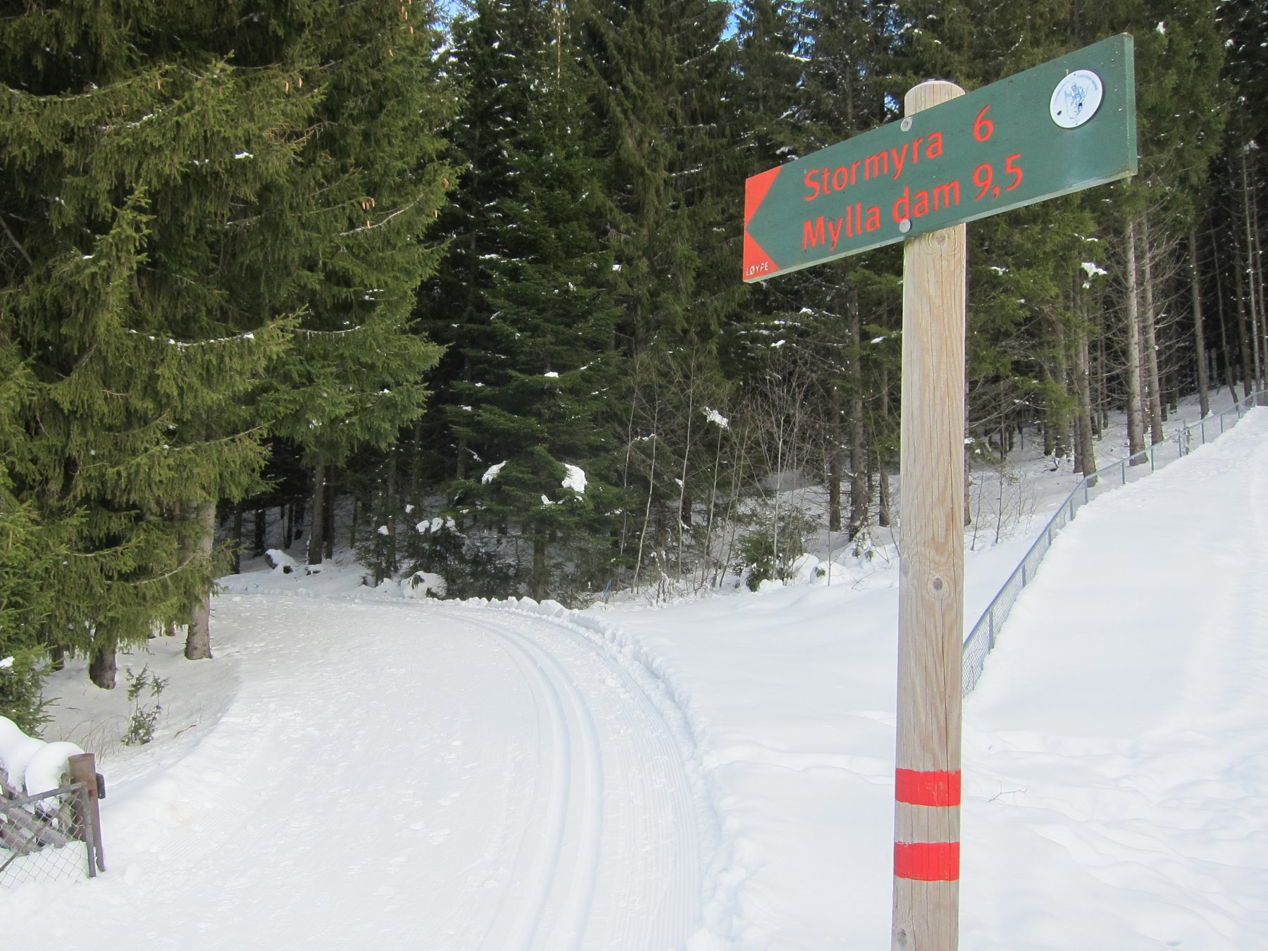 Løypestart fra Myrskogen