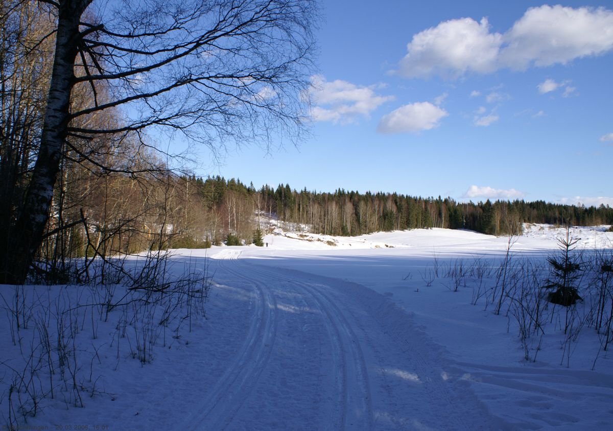 Løypestart over jordet