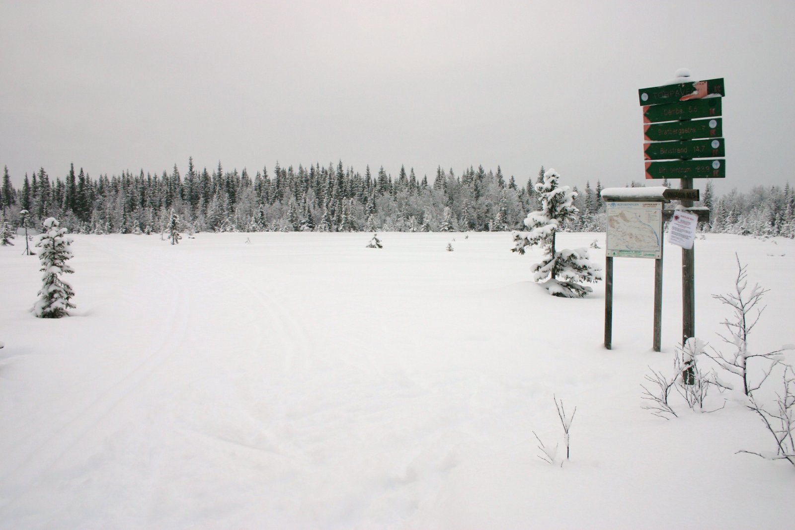 Løypestart på Fjellmyra